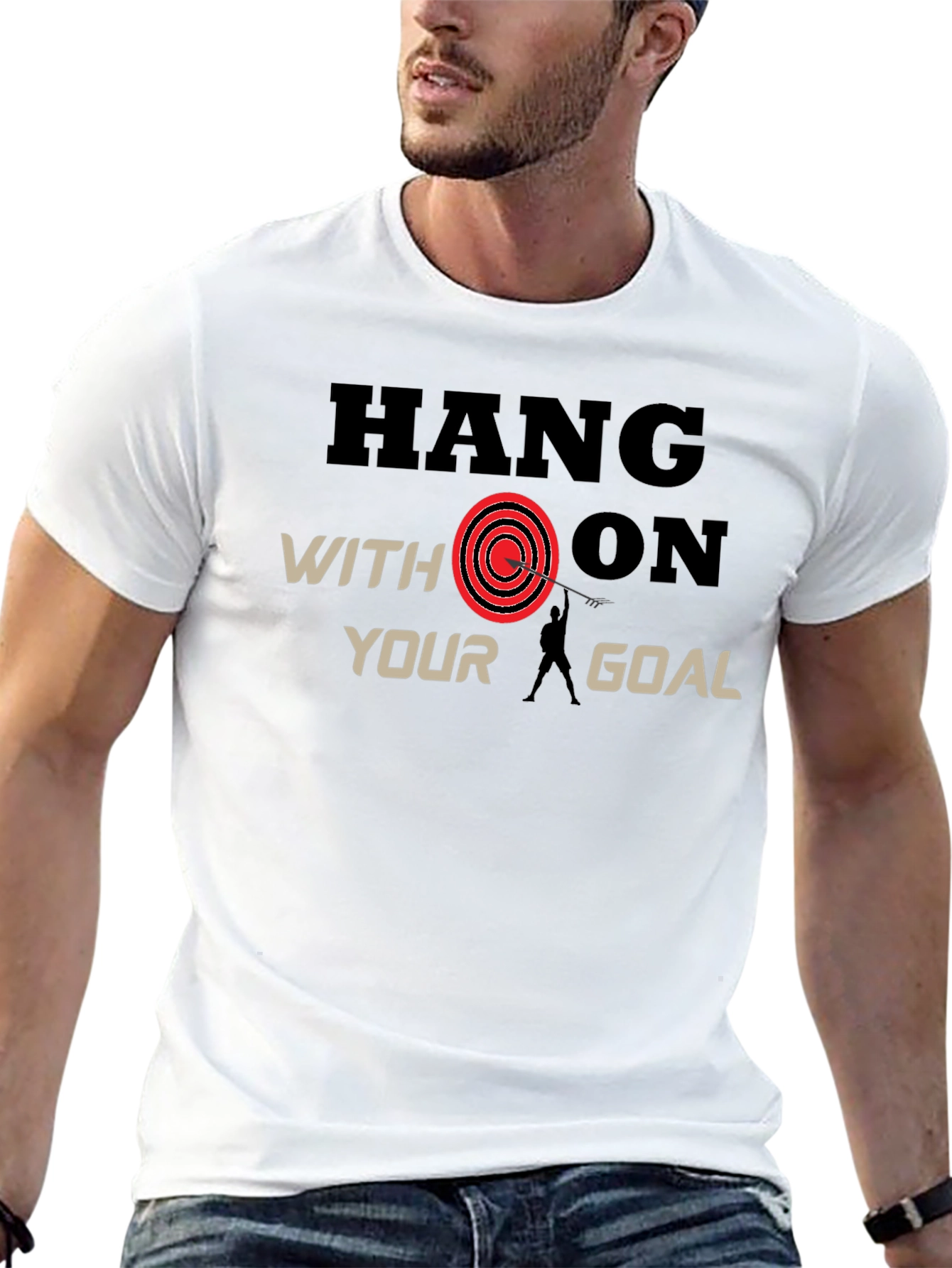 Black Hang On Goal Black T-Shirt view 13