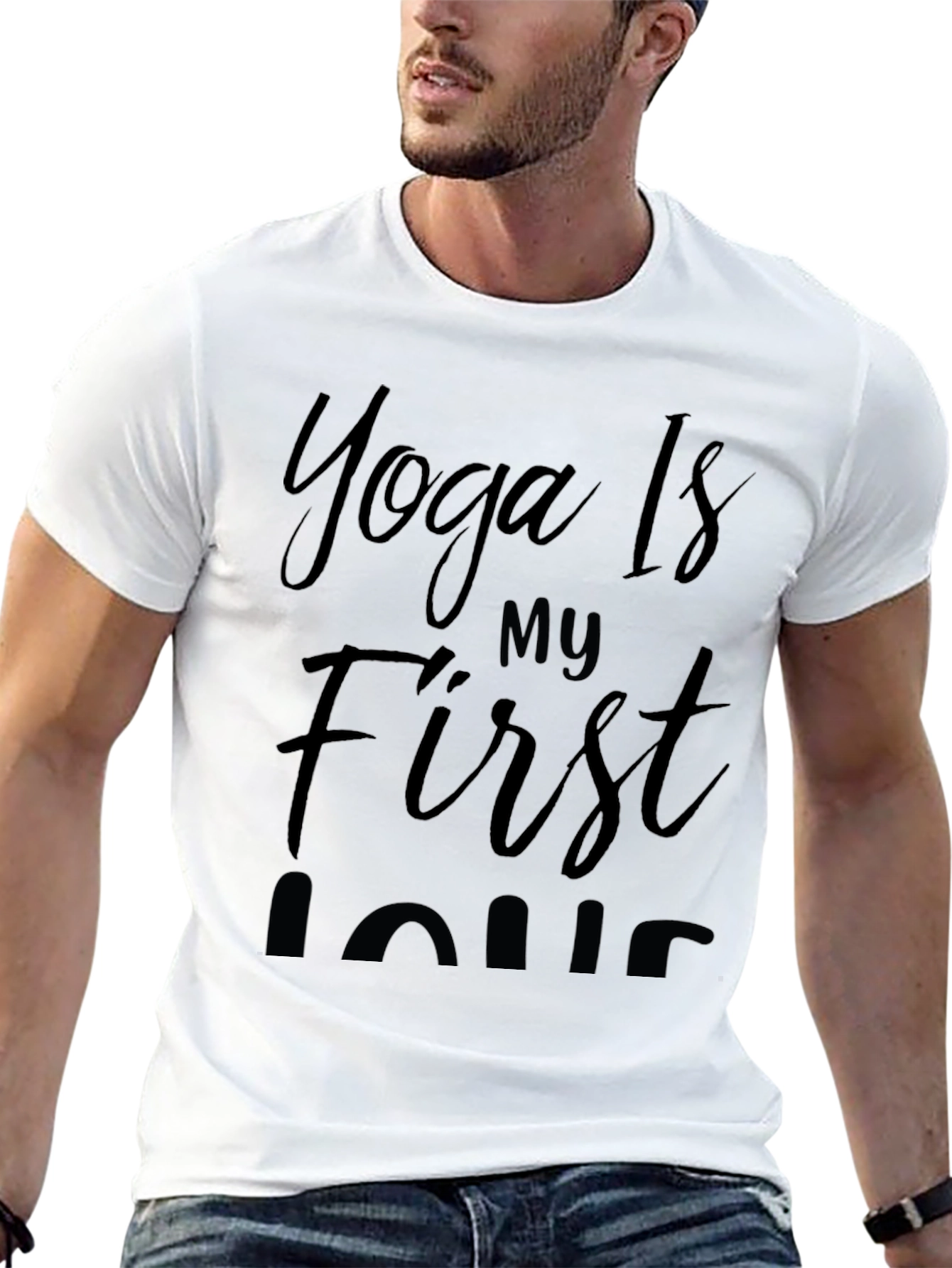Black Yoga Is My First Love T-Shirt view 13