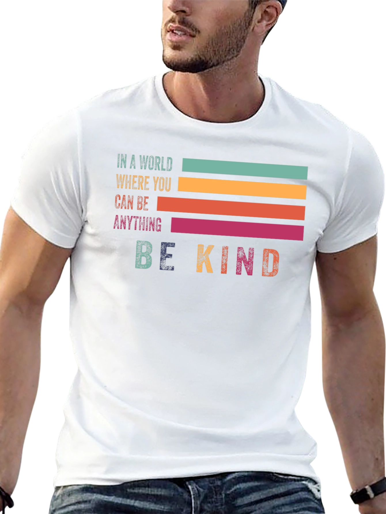Be Kind Retro Graphic Tee - Positive Vibes Shirt - 13