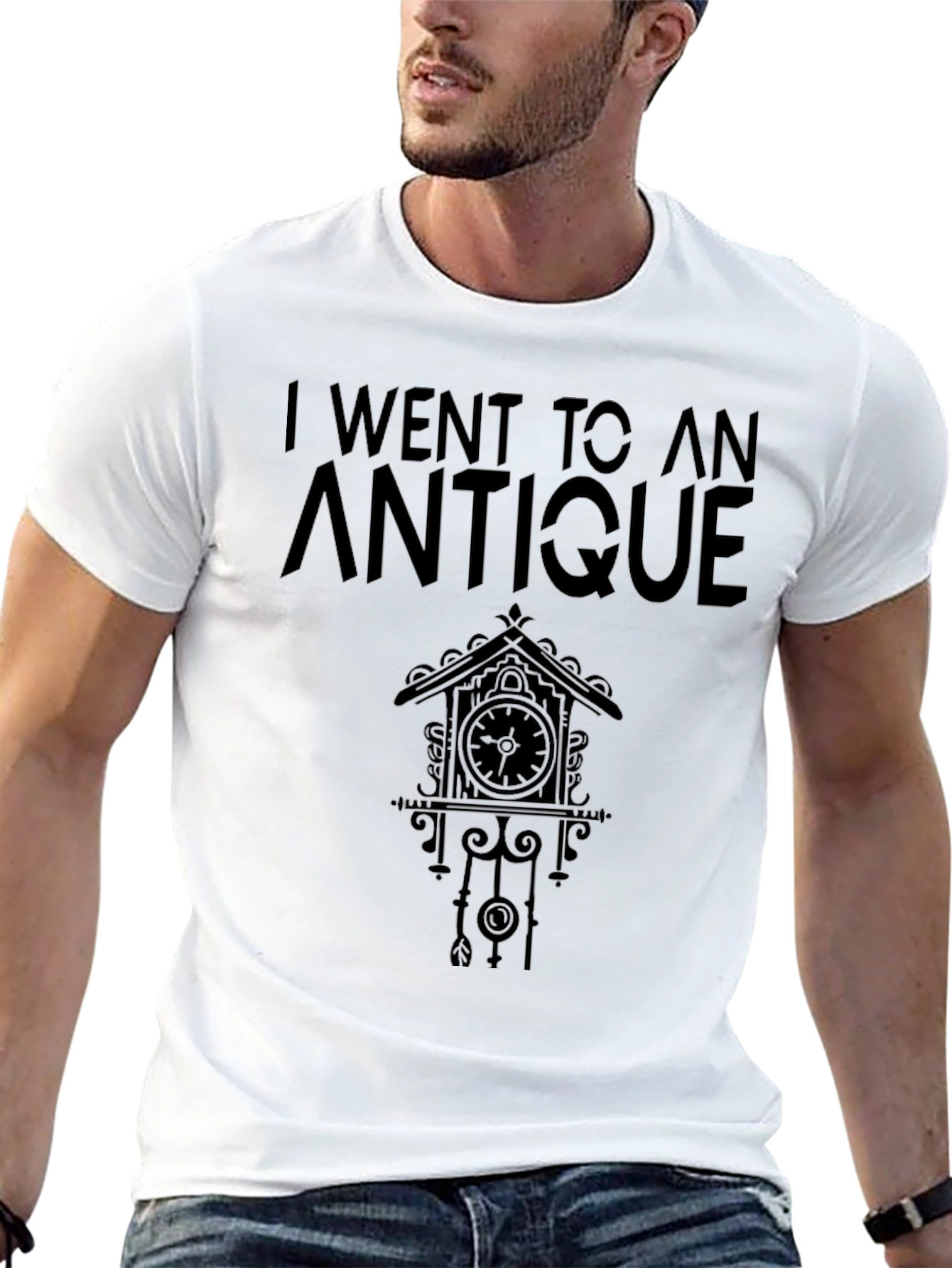 Black Antique Store Humor Graphic T-Shirt view 13