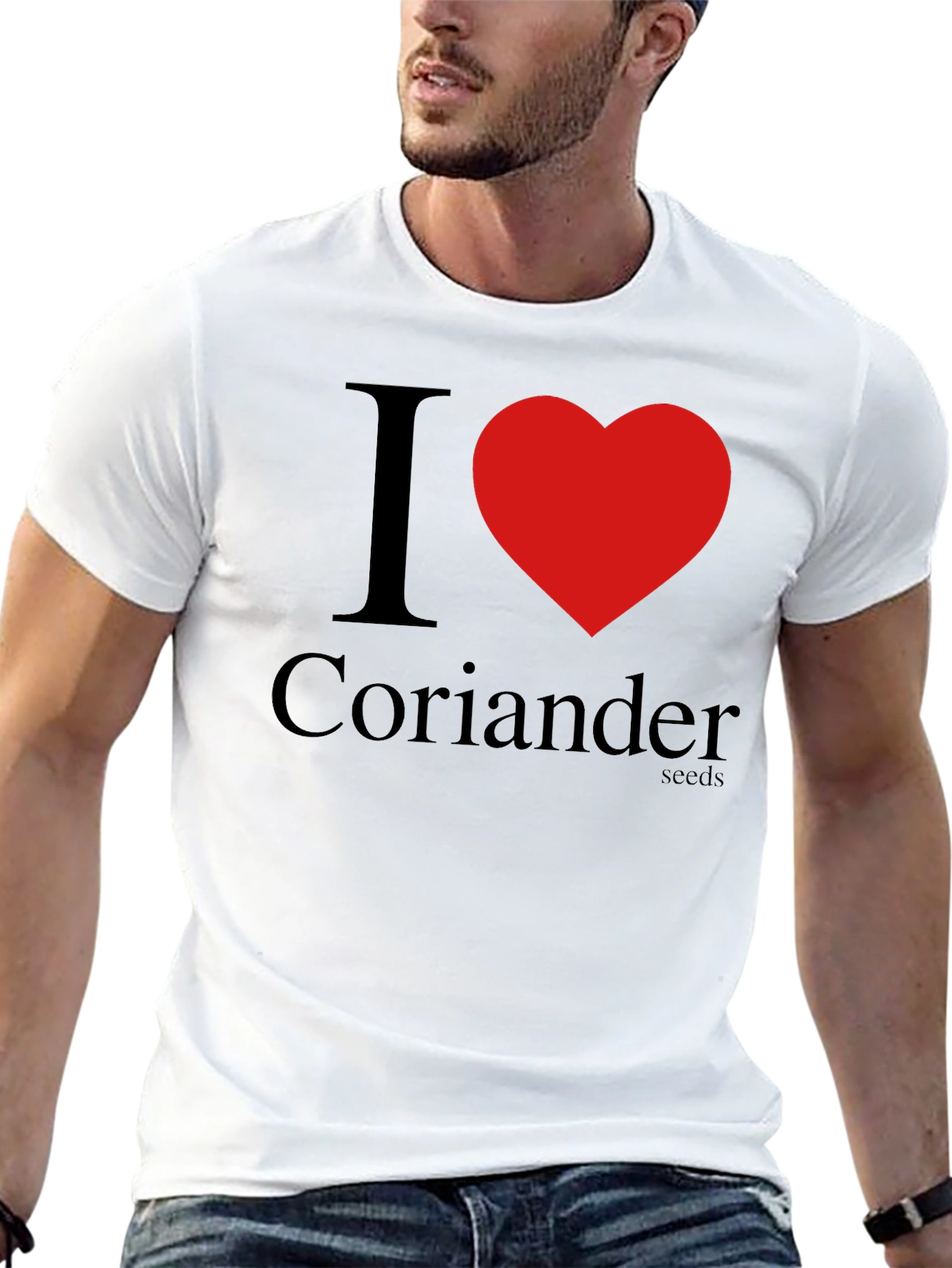 Black I Heart Coriander Seeds Black T-Shirt view 13
