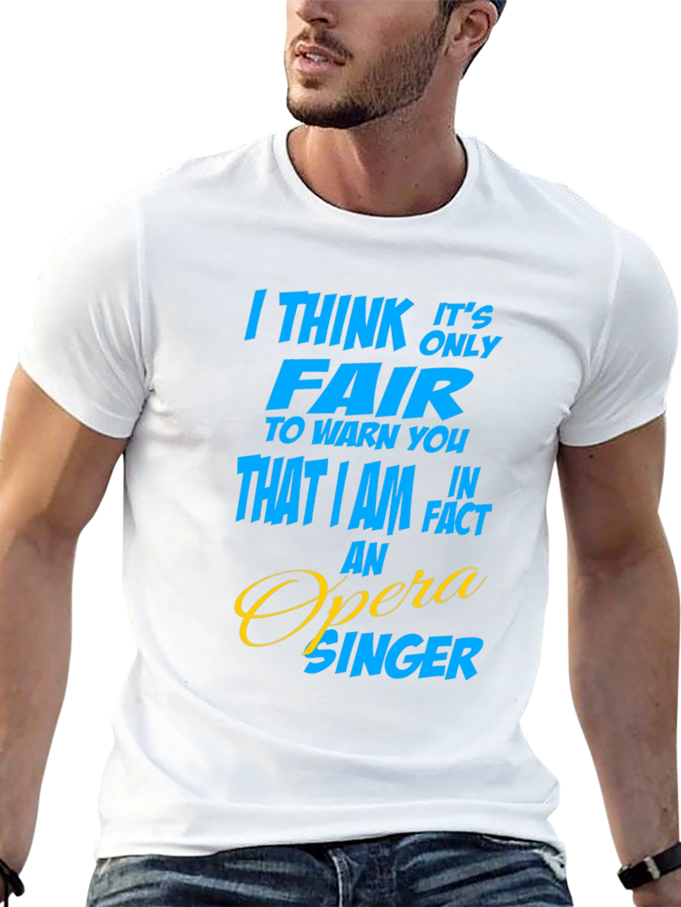 Black Opera Singer Graphic T-Shirt - Funny Gift Idea view 13