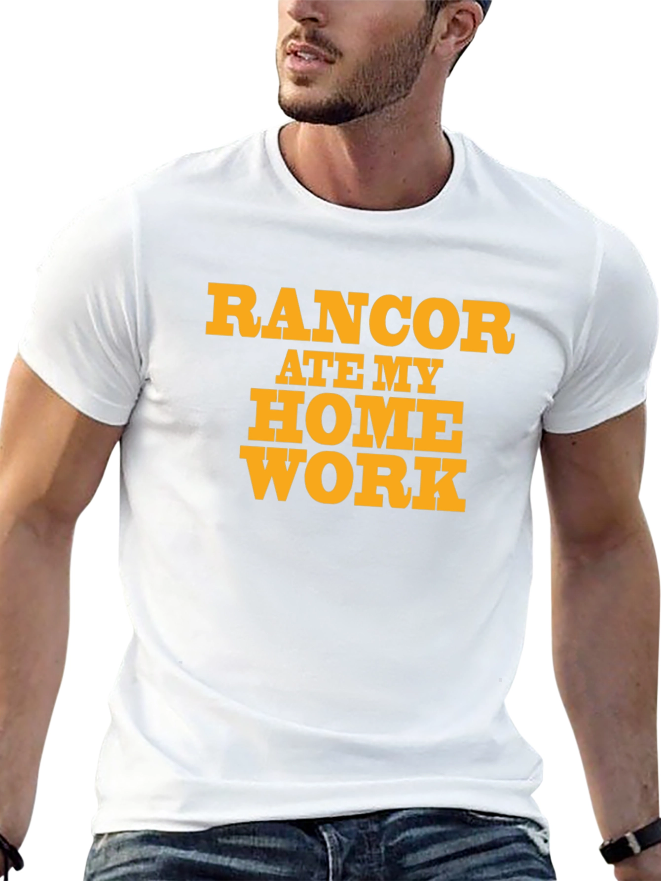 Black Rancor Ate My Homework Black T-Shirt view 13