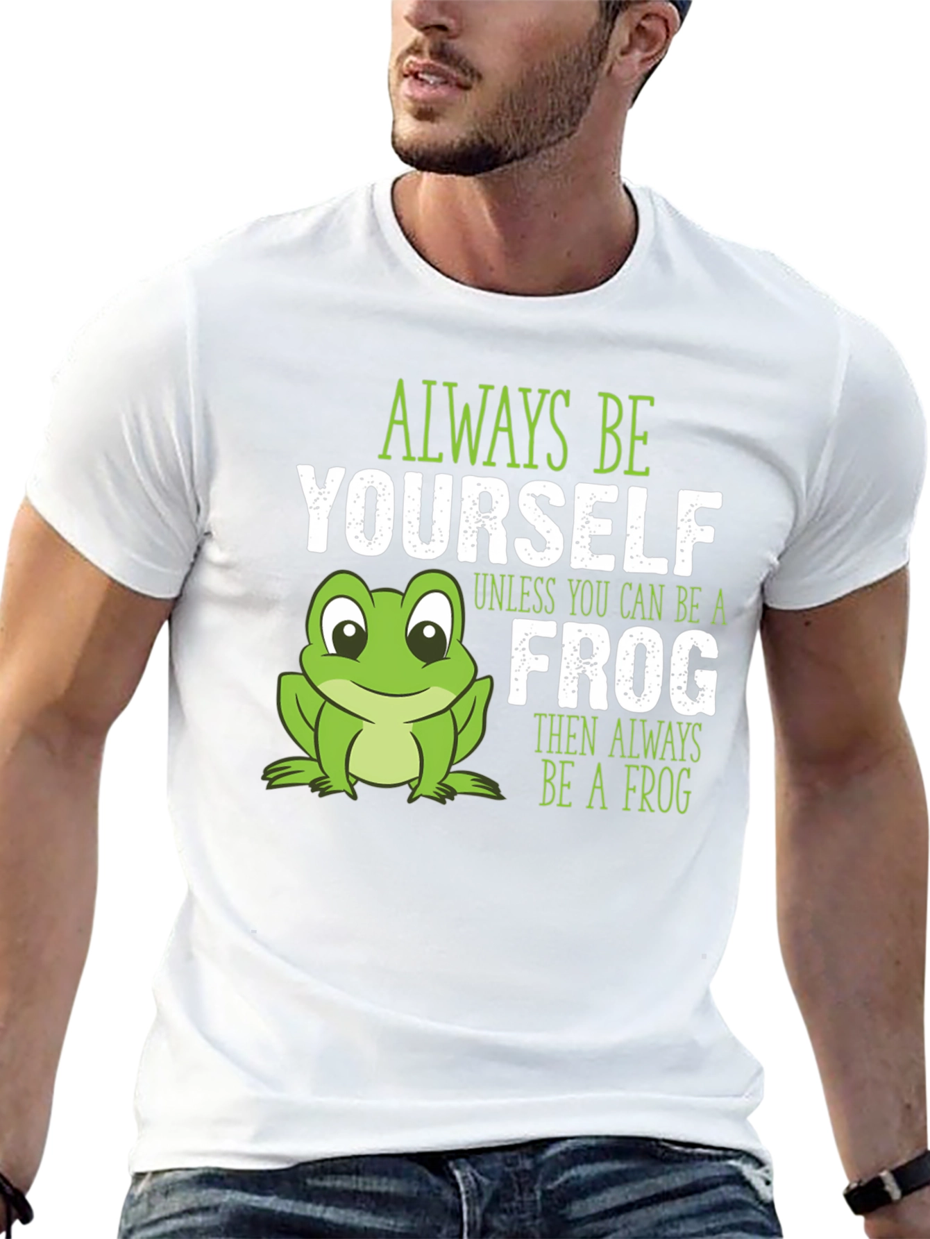 Black Always Be Yourself Frog T-Shirt view 13