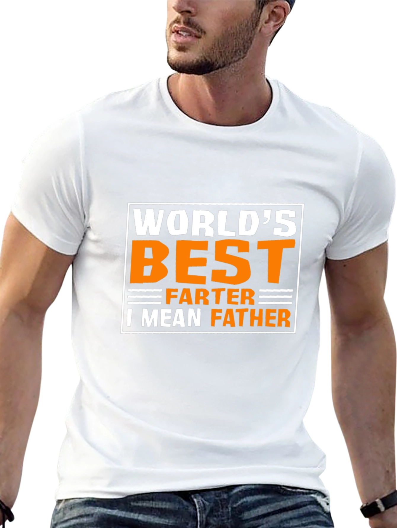 Black World's Best Farter - I Mean Father - Funny Dad T-Shirt view 13