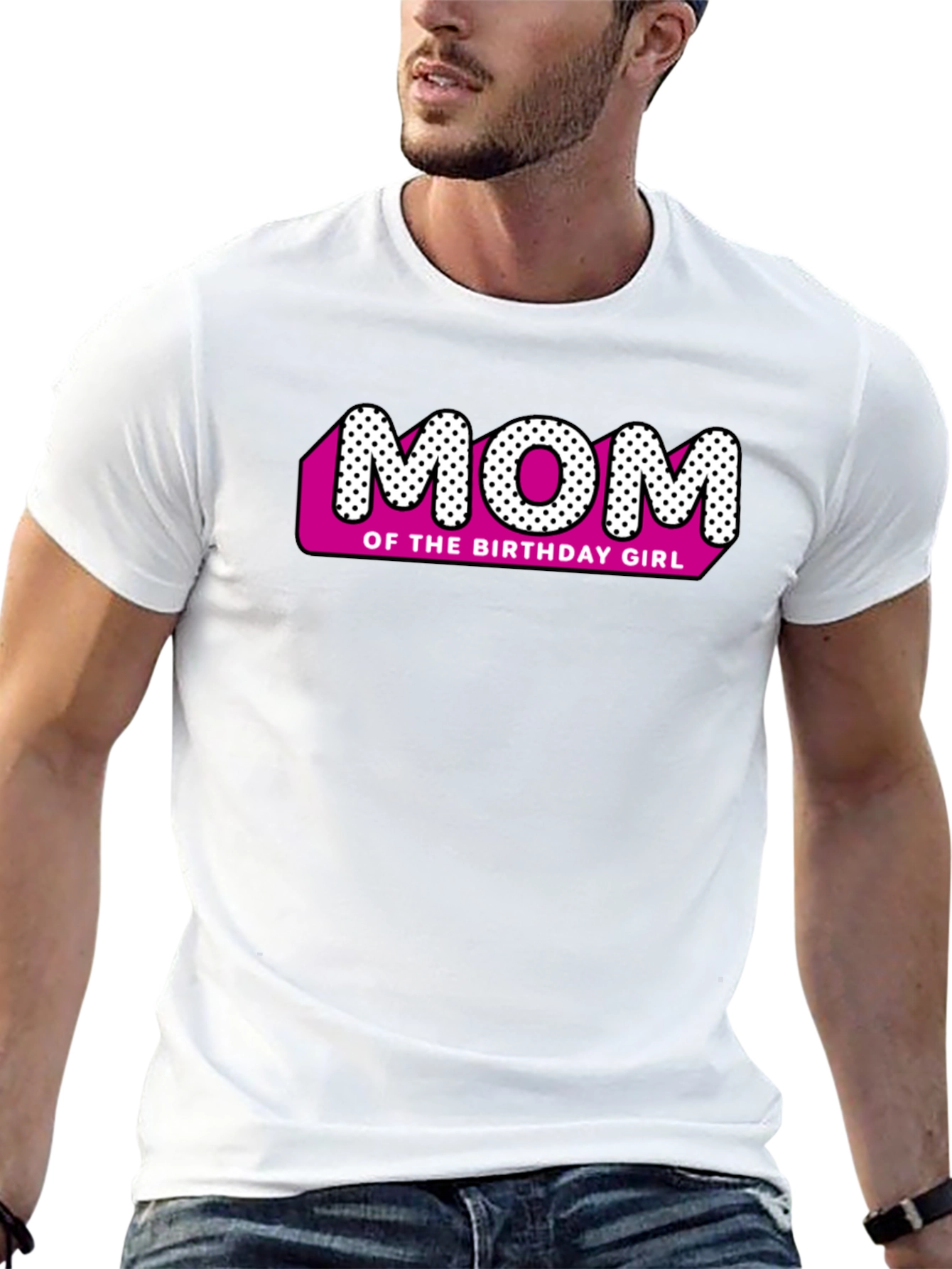 Black Mom of the Birthday Girl Black T-Shirt view 13