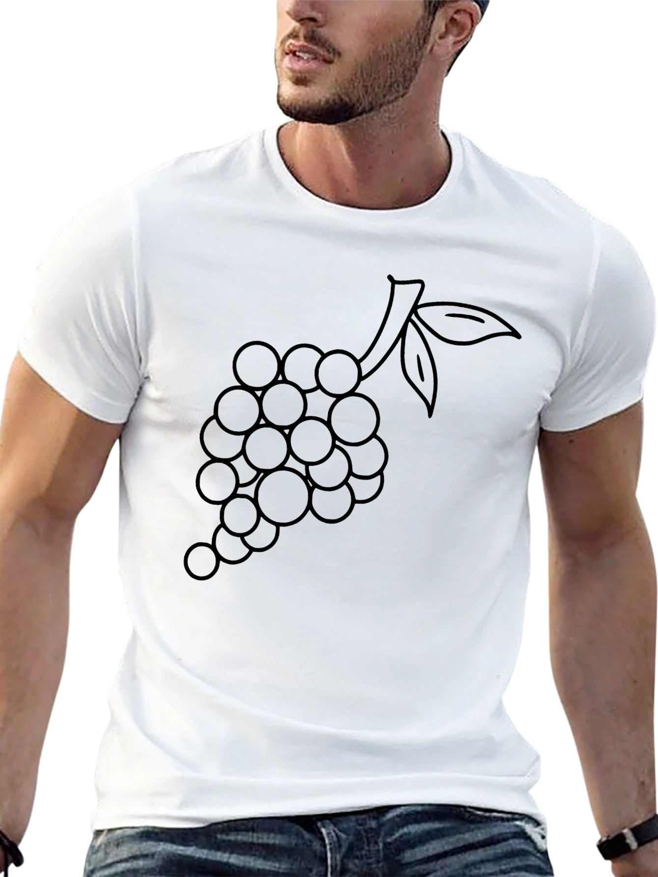 Black Grapes Graphic T-Shirt - Stylish & Comfy view 13