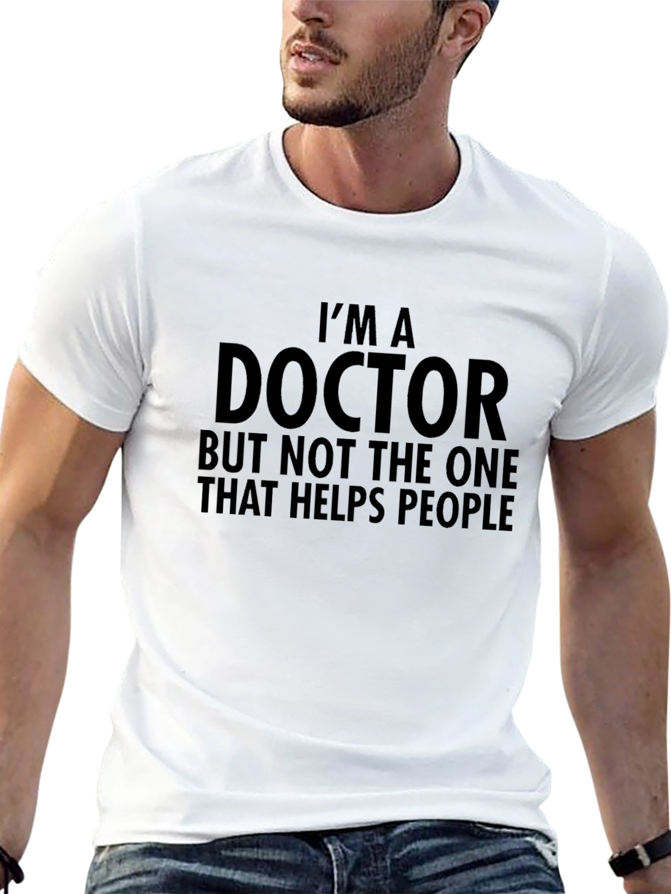 Black I'm A Doctor Funny T-Shirt view 13