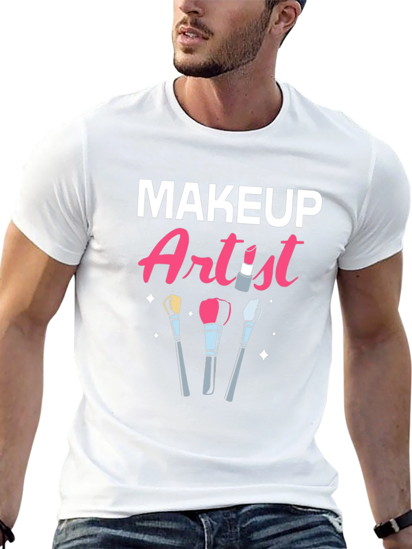Black Makeup Artist T-Shirt | Cosmetology Tee view 13