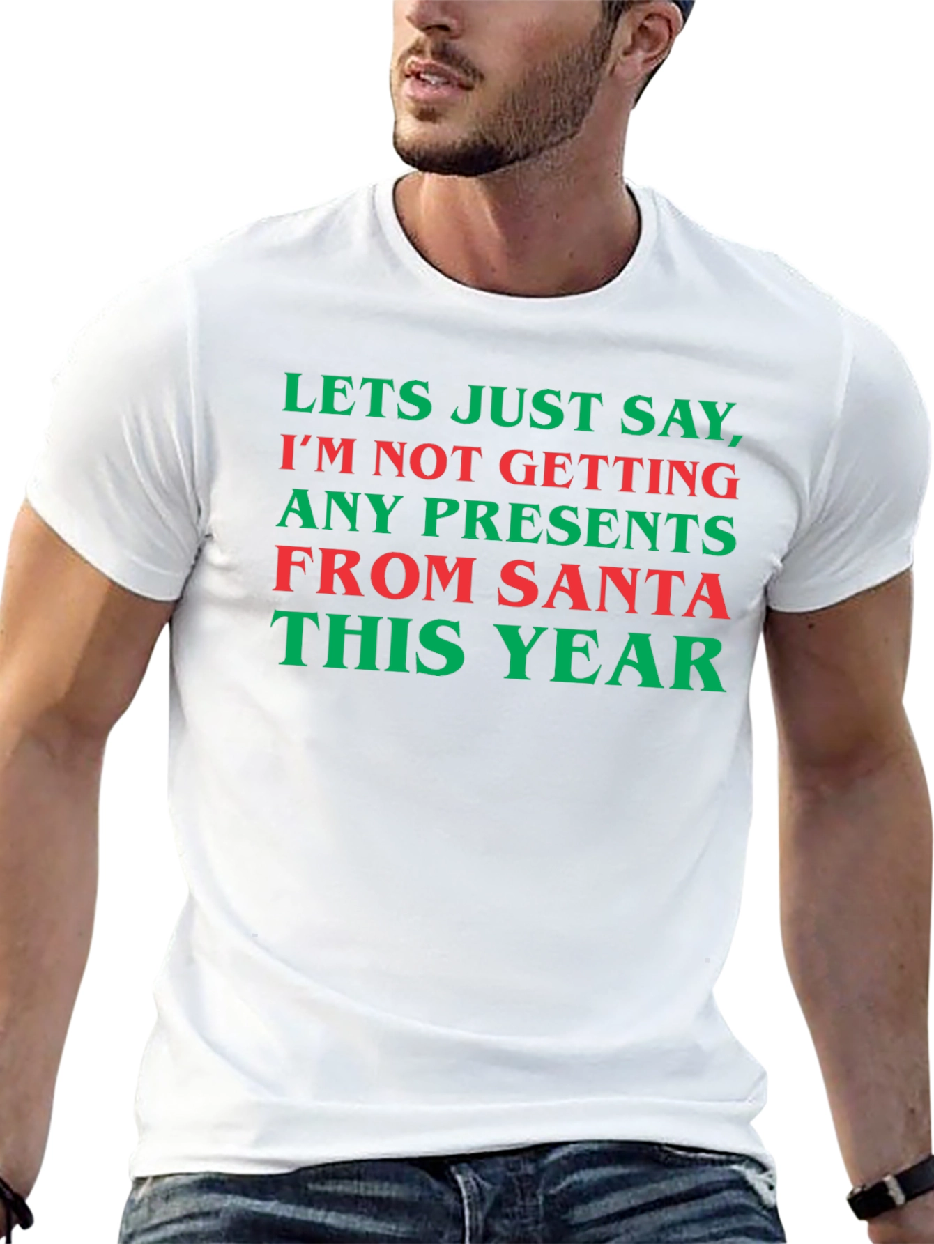 Black Funny Santa Presents T-Shirt view 13