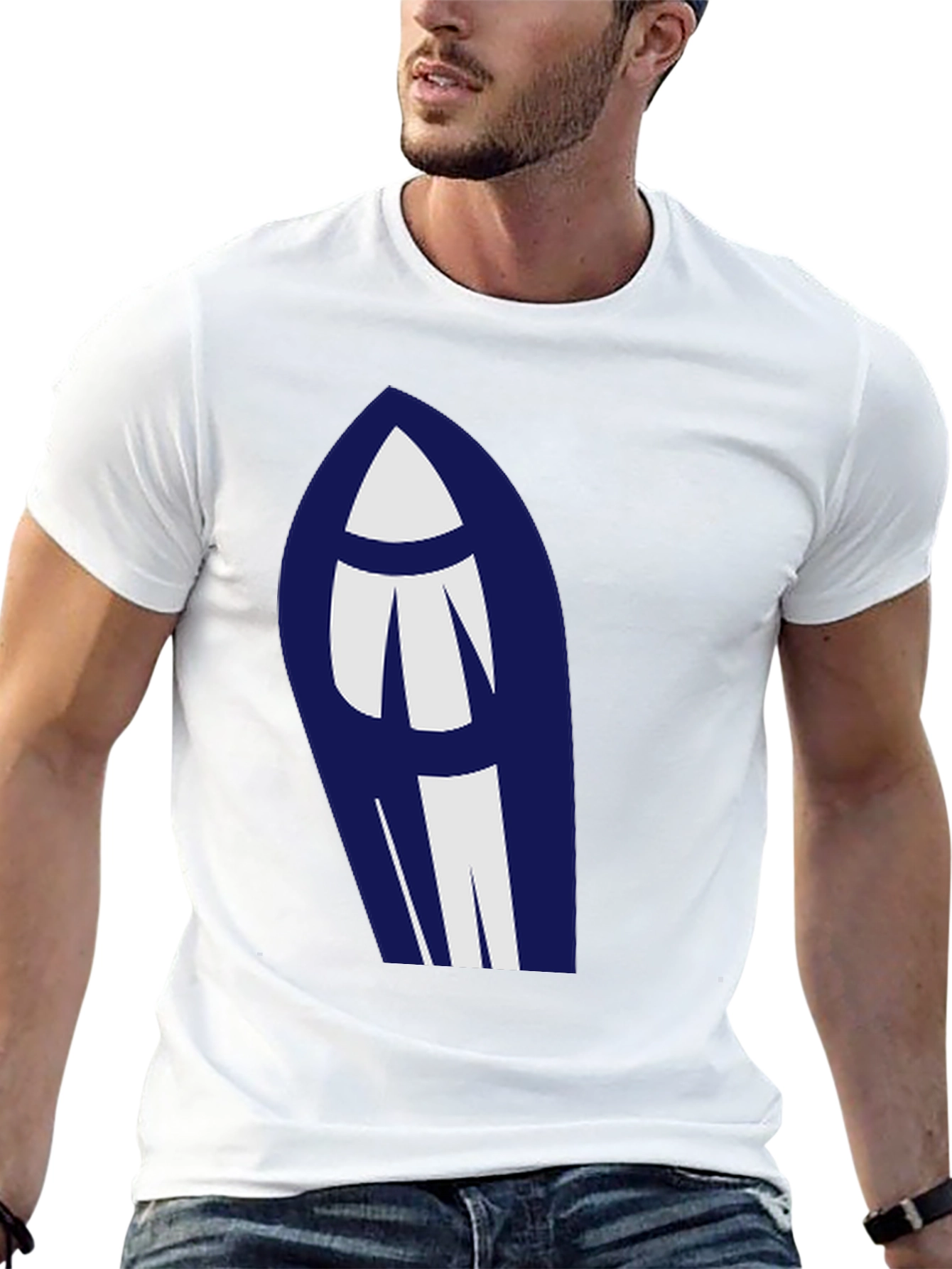 Black Modern Graphic Tee - Abstract Design view 13