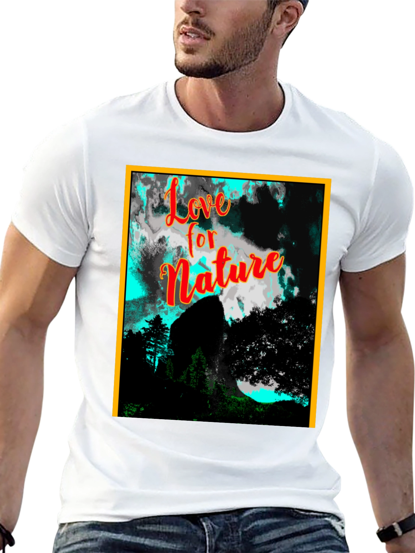 Black Nature Love Graphic Tee - Stylish & Unique view 13