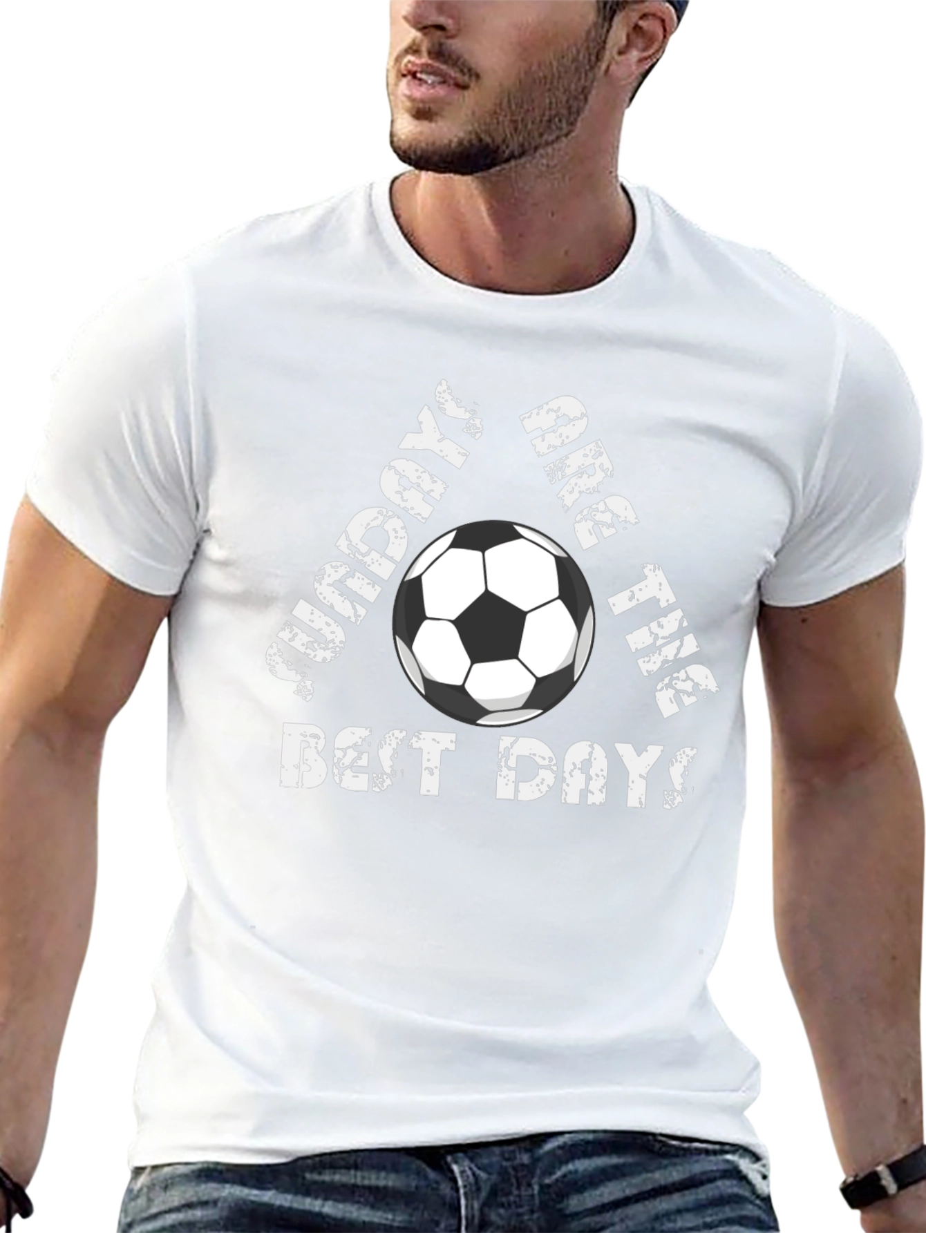 Black Soccer Sundays T-Shirt - Best Days Tee! view 13