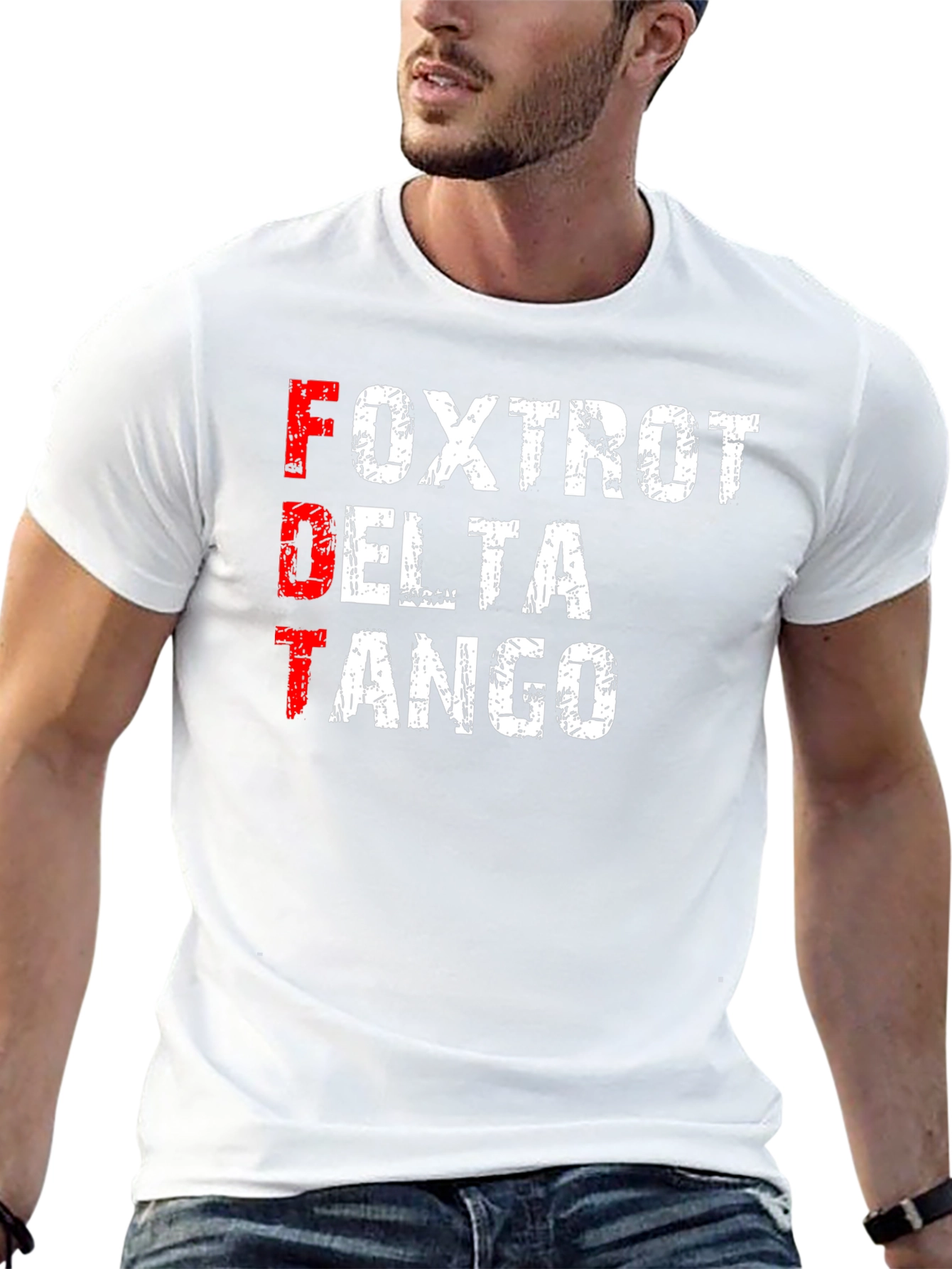 Black FDT Foxtrot Delta Tango Graphic T-Shirt view 13