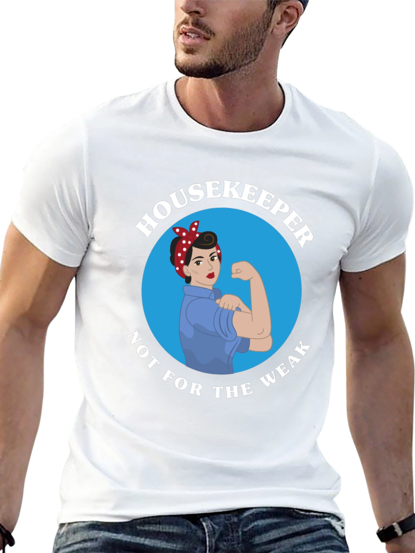 Black Housekeeper Strong Woman T-Shirt view 13