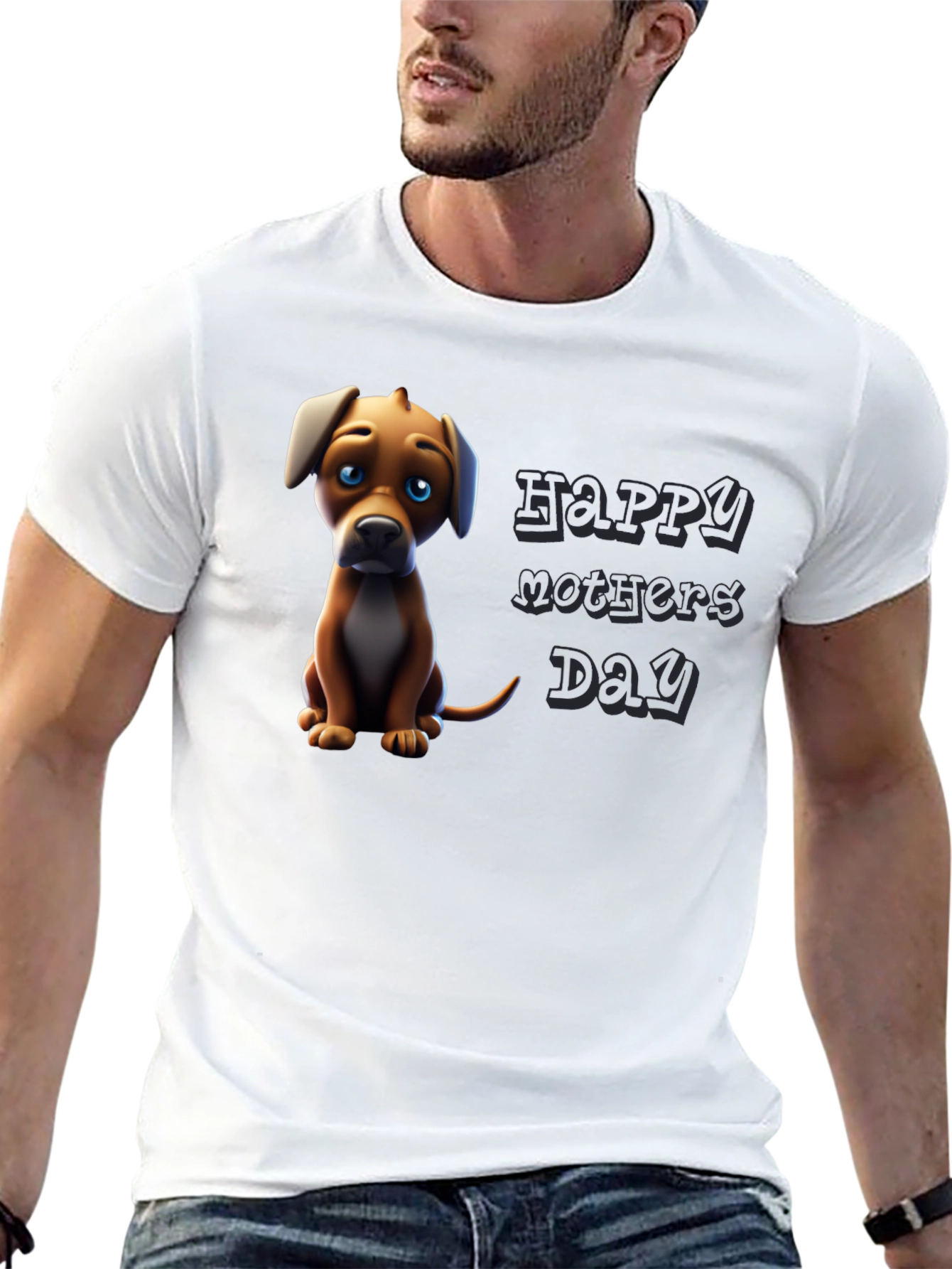 Black Puppy 'Happy Mother's Day' Graphic Tee view 13