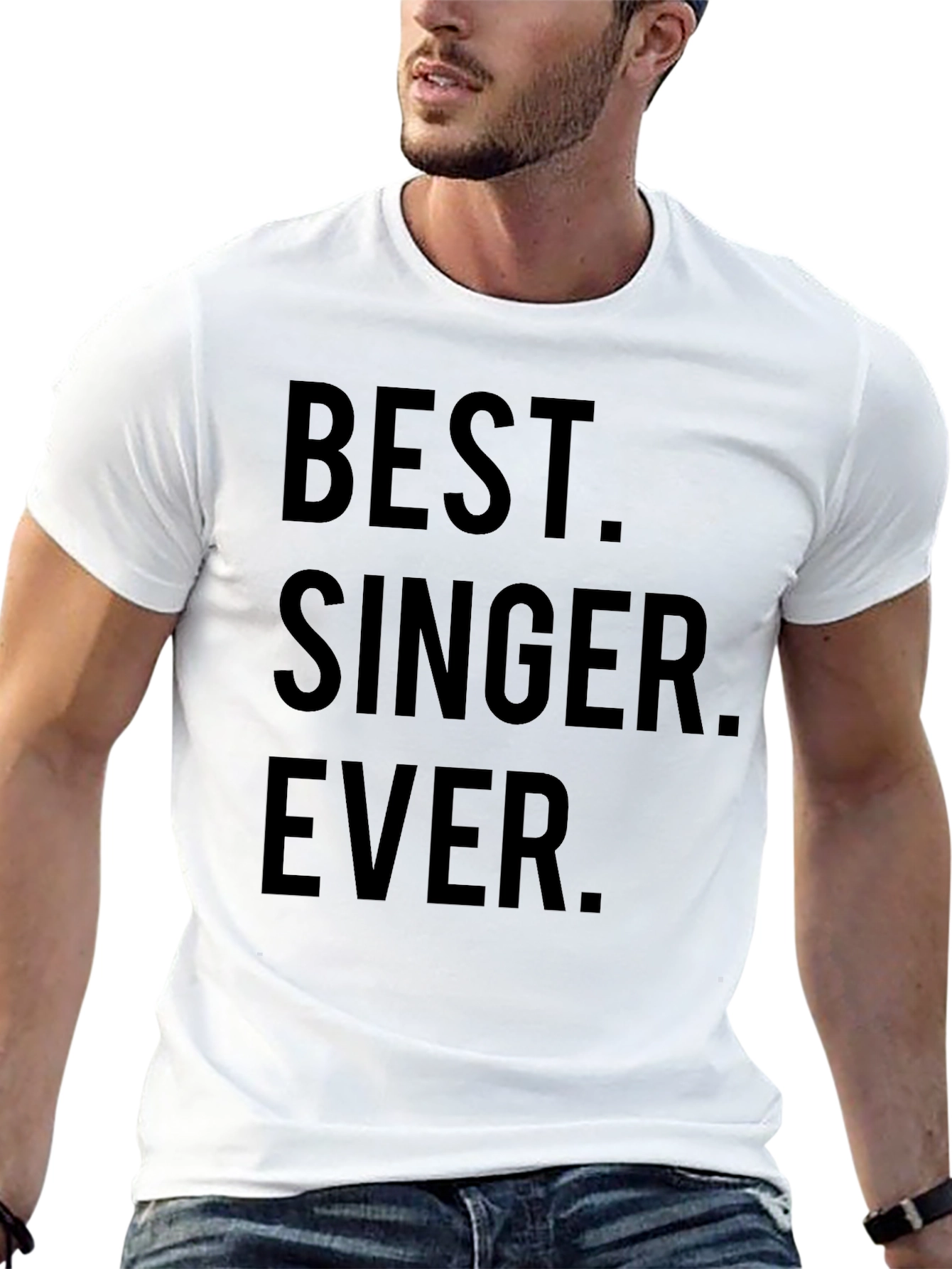 Black Best Singer Ever T-Shirt - Novelty Graphic Tee view 13