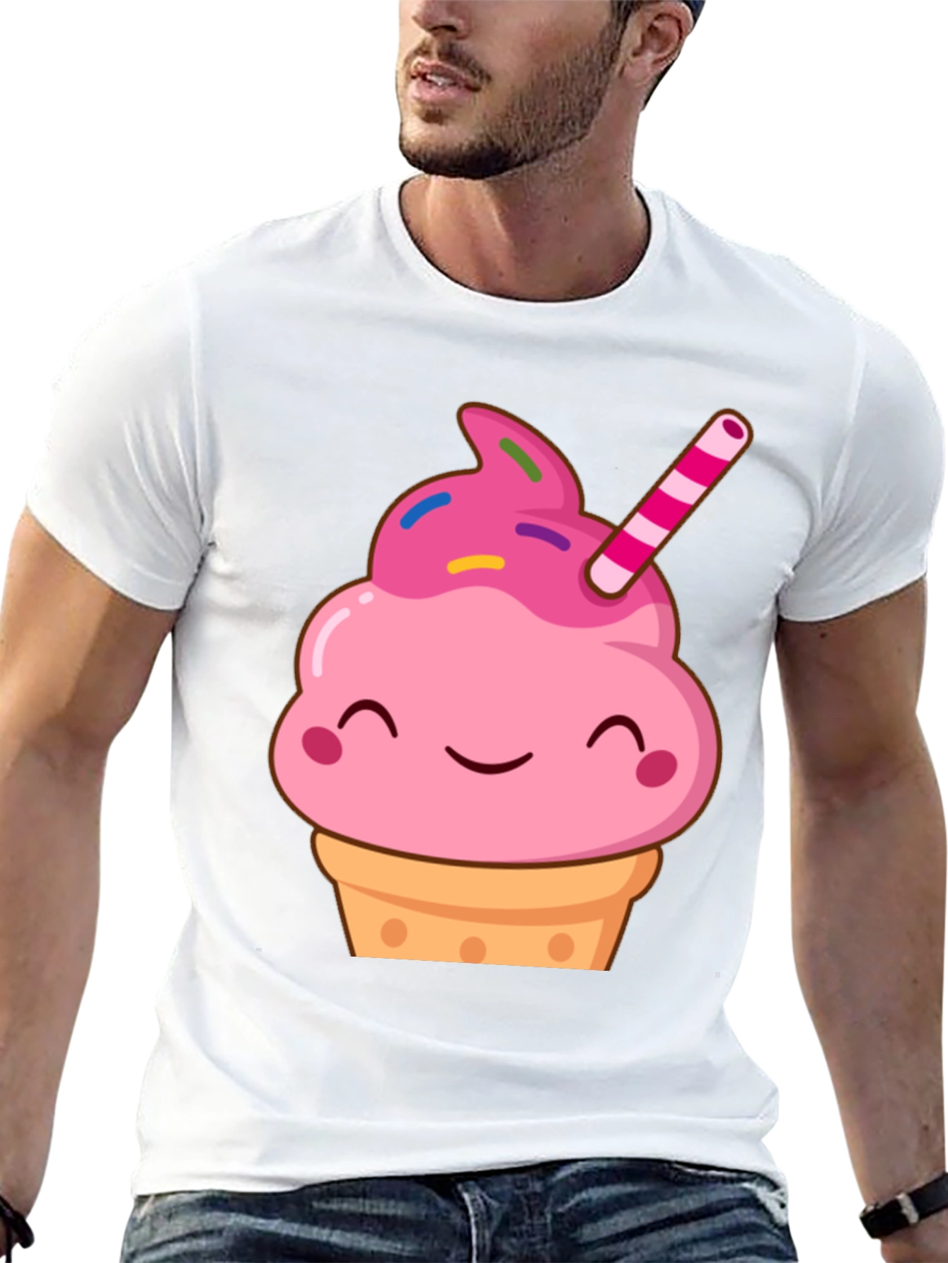 Black Cute Cupcake Graphic Tee - Sweet Treat Shirt view 13