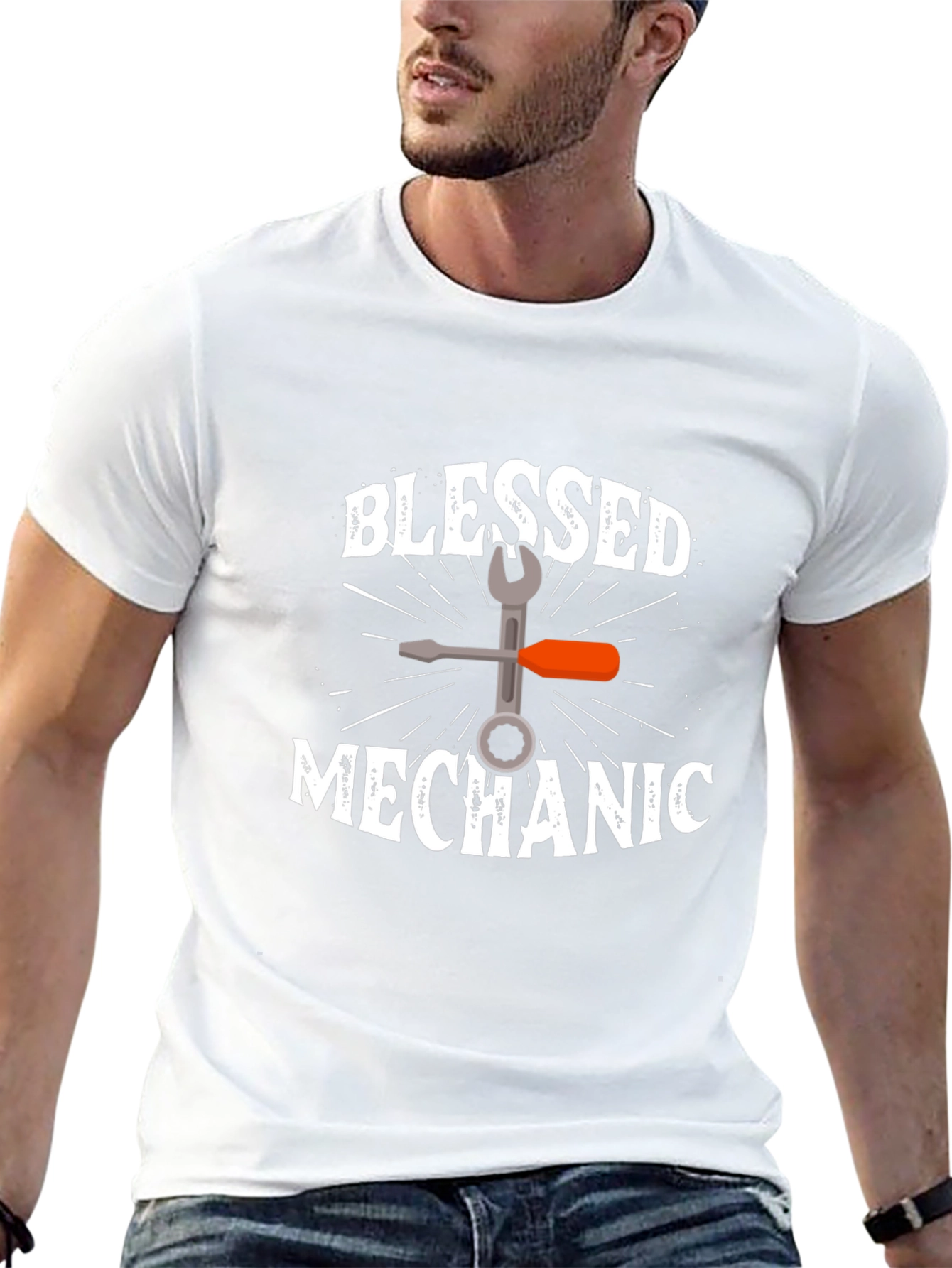 Blessed Mechanic T-Shirt - Black - 13
