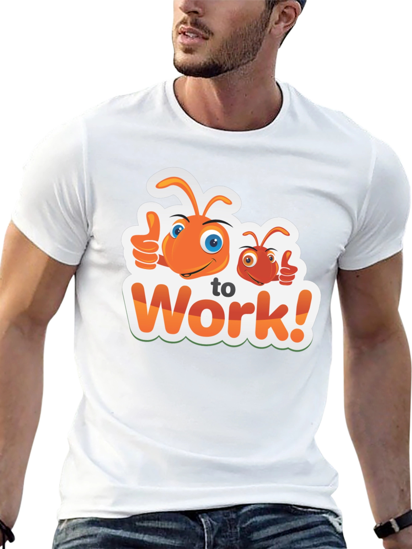 Ant To Work! Graphic Black T-Shirt - 13