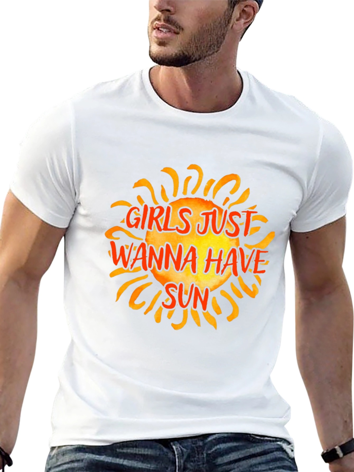 Black Girls Just Wanna Have Sun T-Shirt - Black Graphic Tee view 13