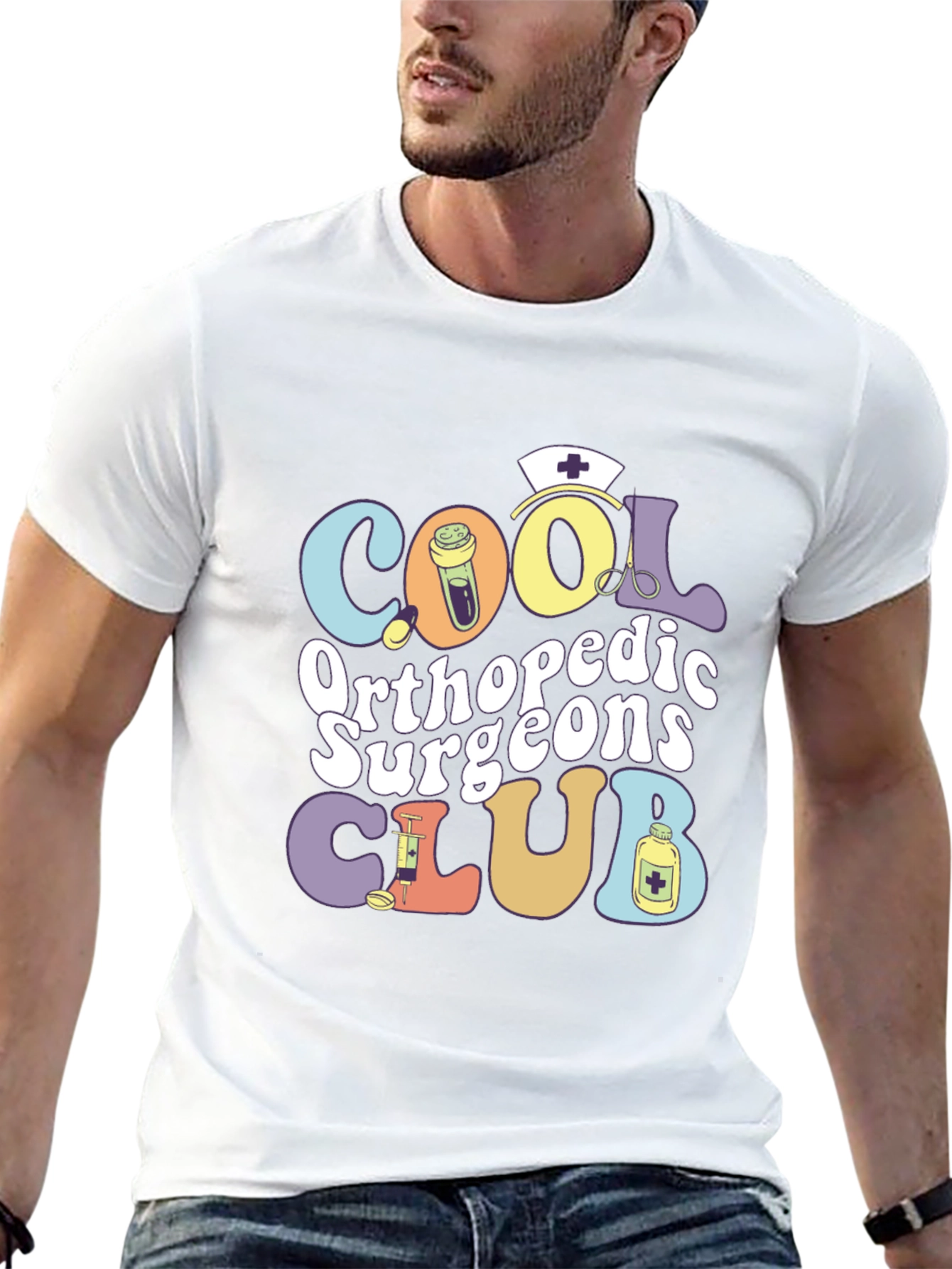 Black Cool Orthopedic Surgeons Club T-Shirt view 13