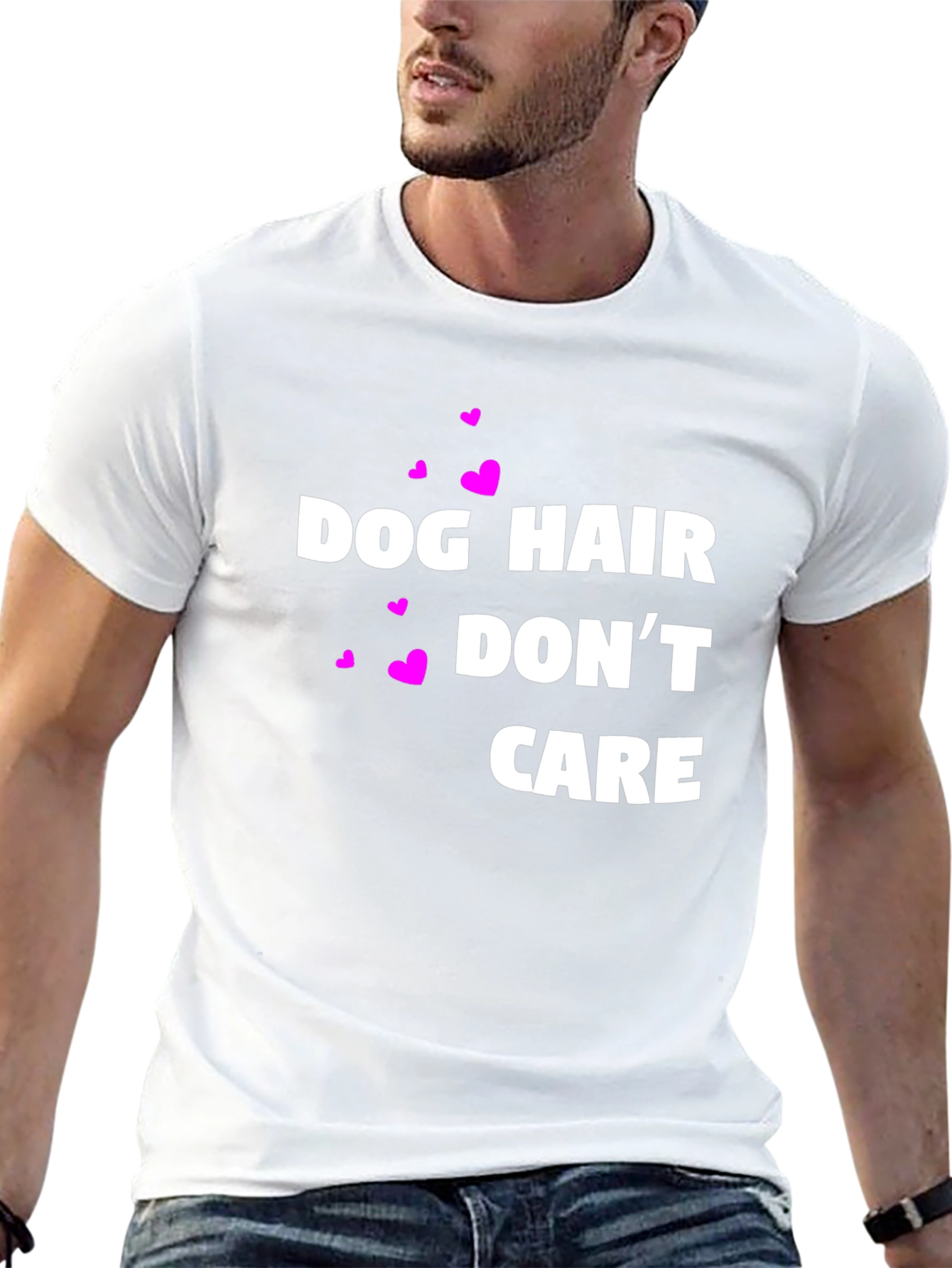 Black Dog Hair Don't Care Graphic Tee view 13