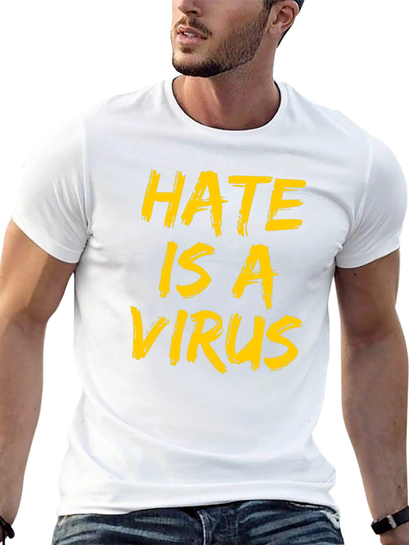 Hate is a Virus Graphic Tee - Black - 13