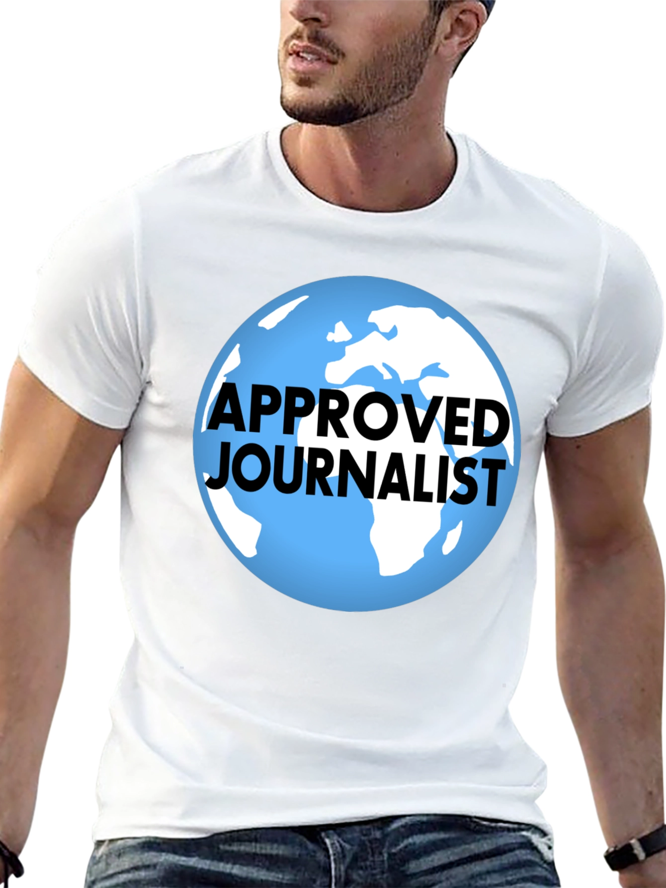 Black Approved Journalist Graphic T-Shirt - Black view 13