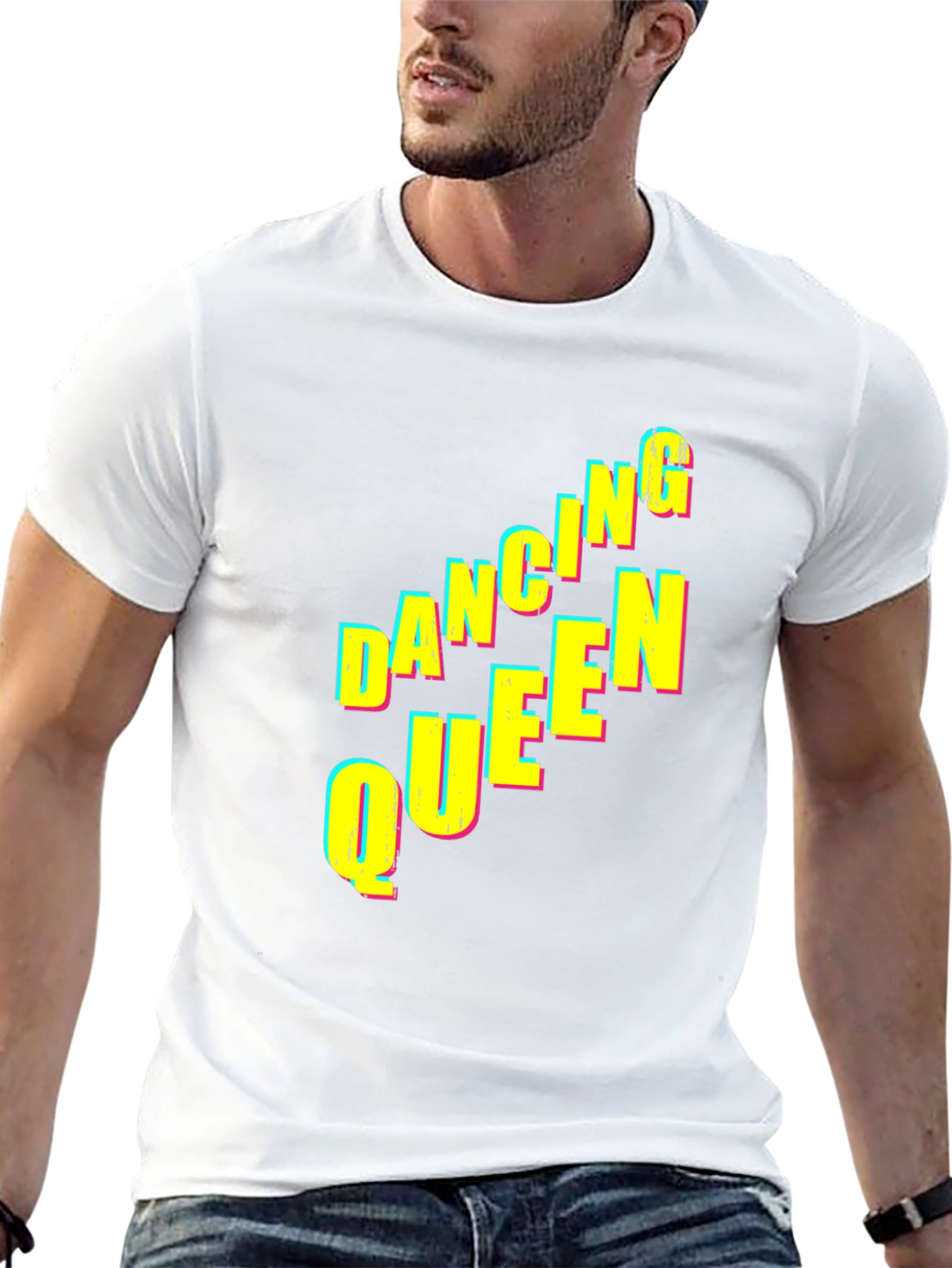 Black Dancing Queen Graphic Tee - Black Unisex T-Shirt view 13