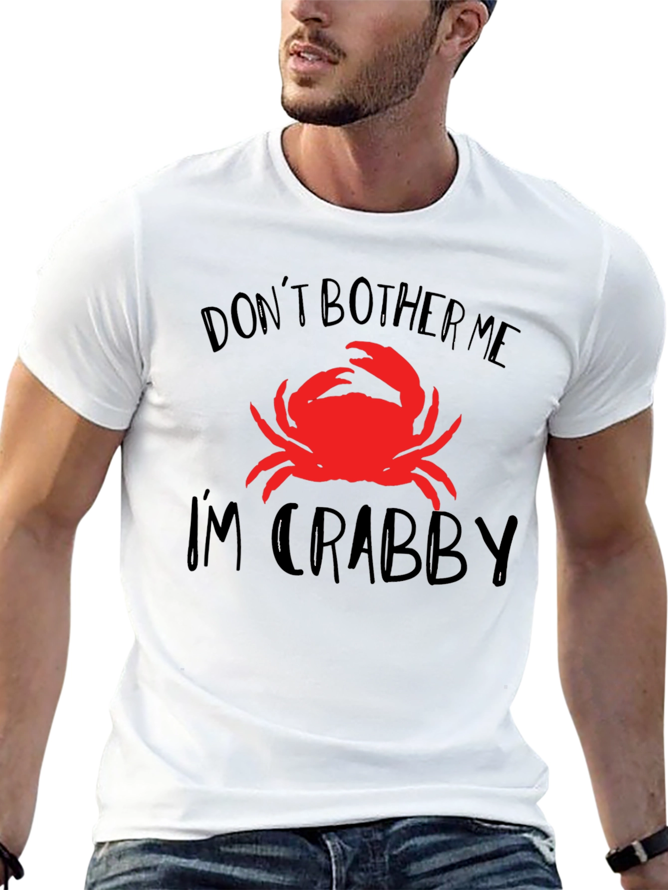 Black Don't Bother Me I'm Crabby T-Shirt Funny Crab Tee view 13