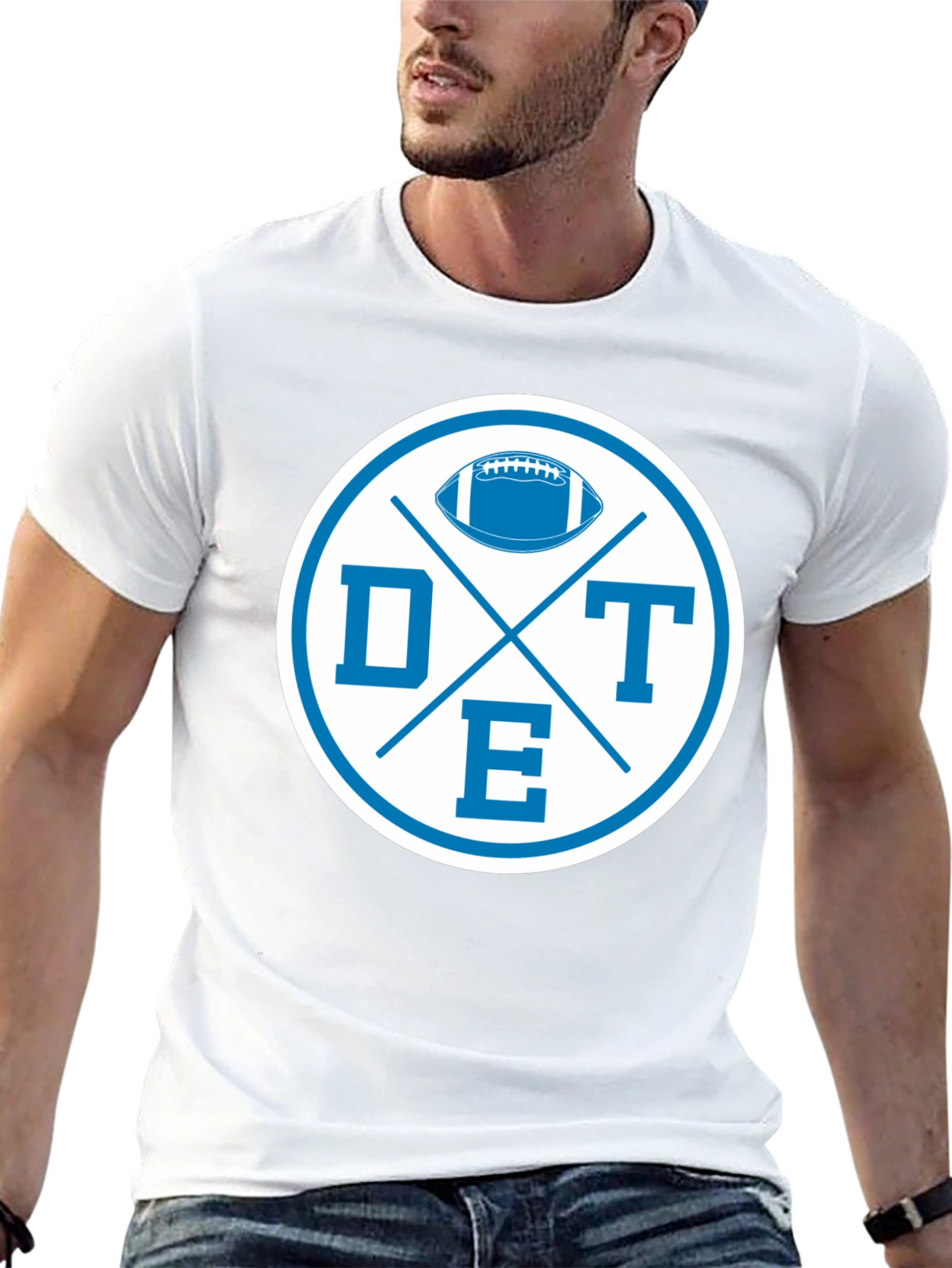 Black DTE Football Graphic Tee - Classic Sports Style view 13