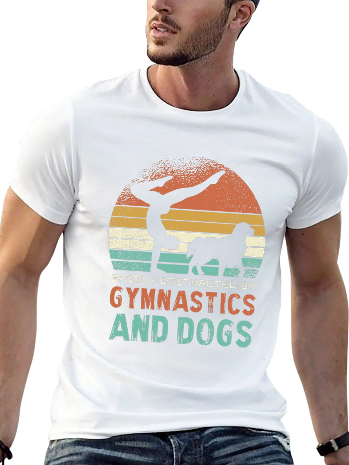 Black Gymnastics and Dogs T-Shirt view 13