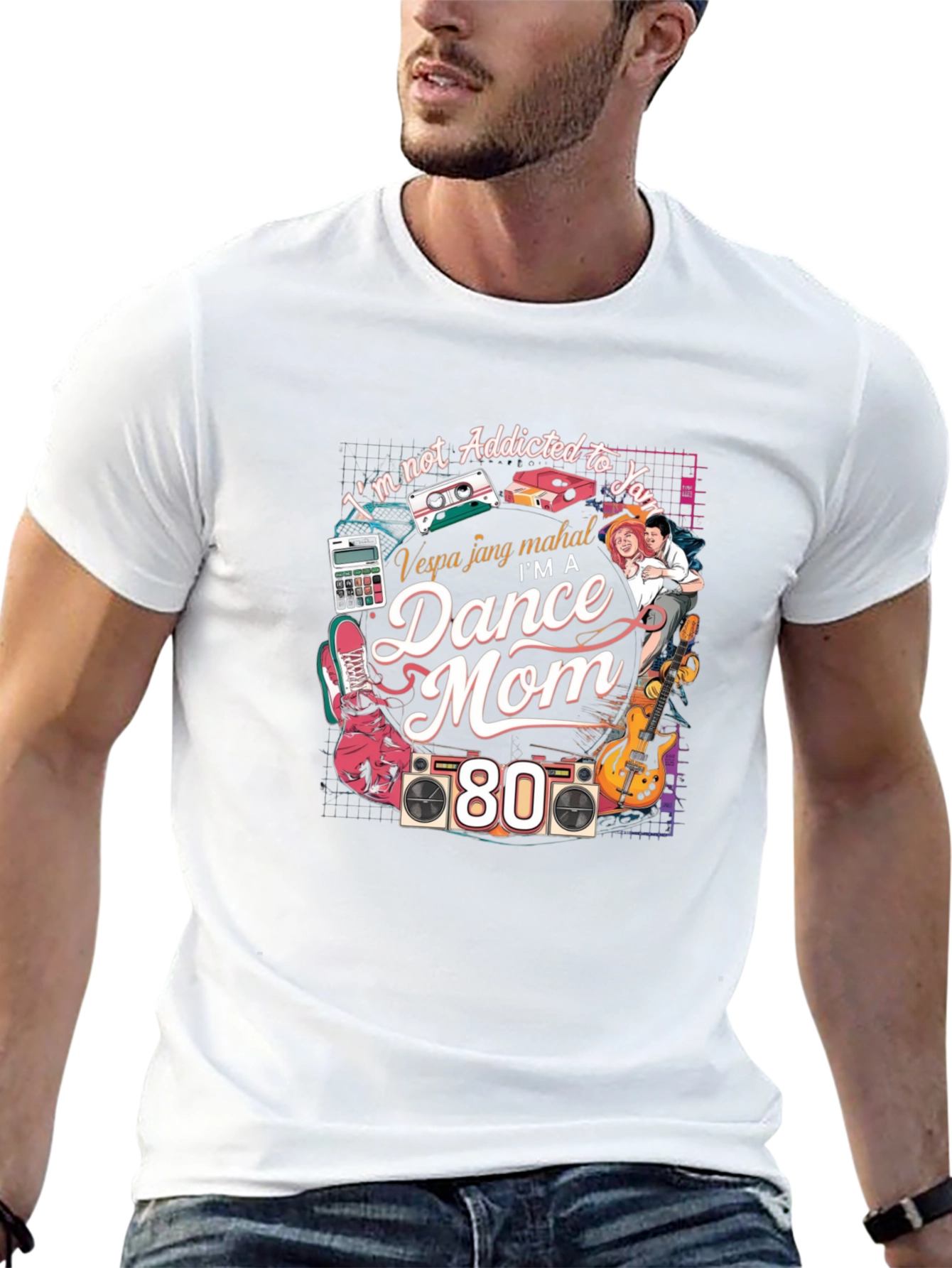 Black I'm a Dance Mom 80s T-Shirt view 13