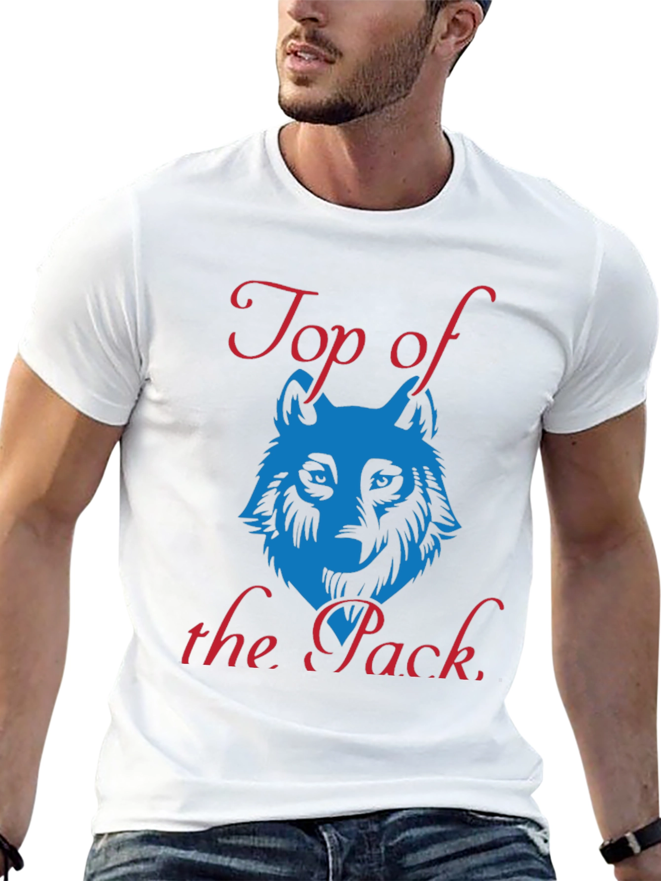 Black Top of the Pack Wolf Graphic T-Shirt view 13