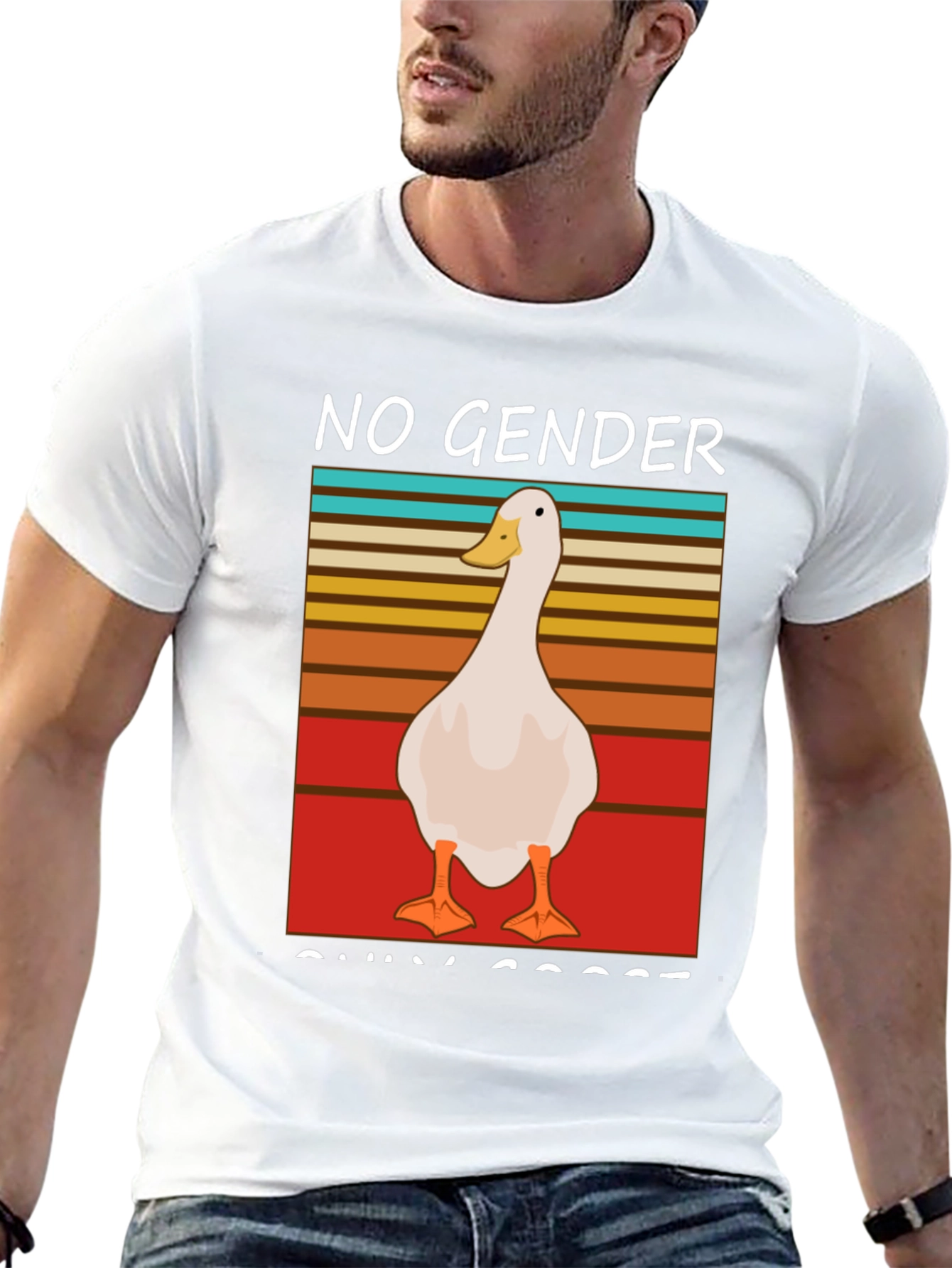 Black No Gender Only Goose T-Shirt view 13