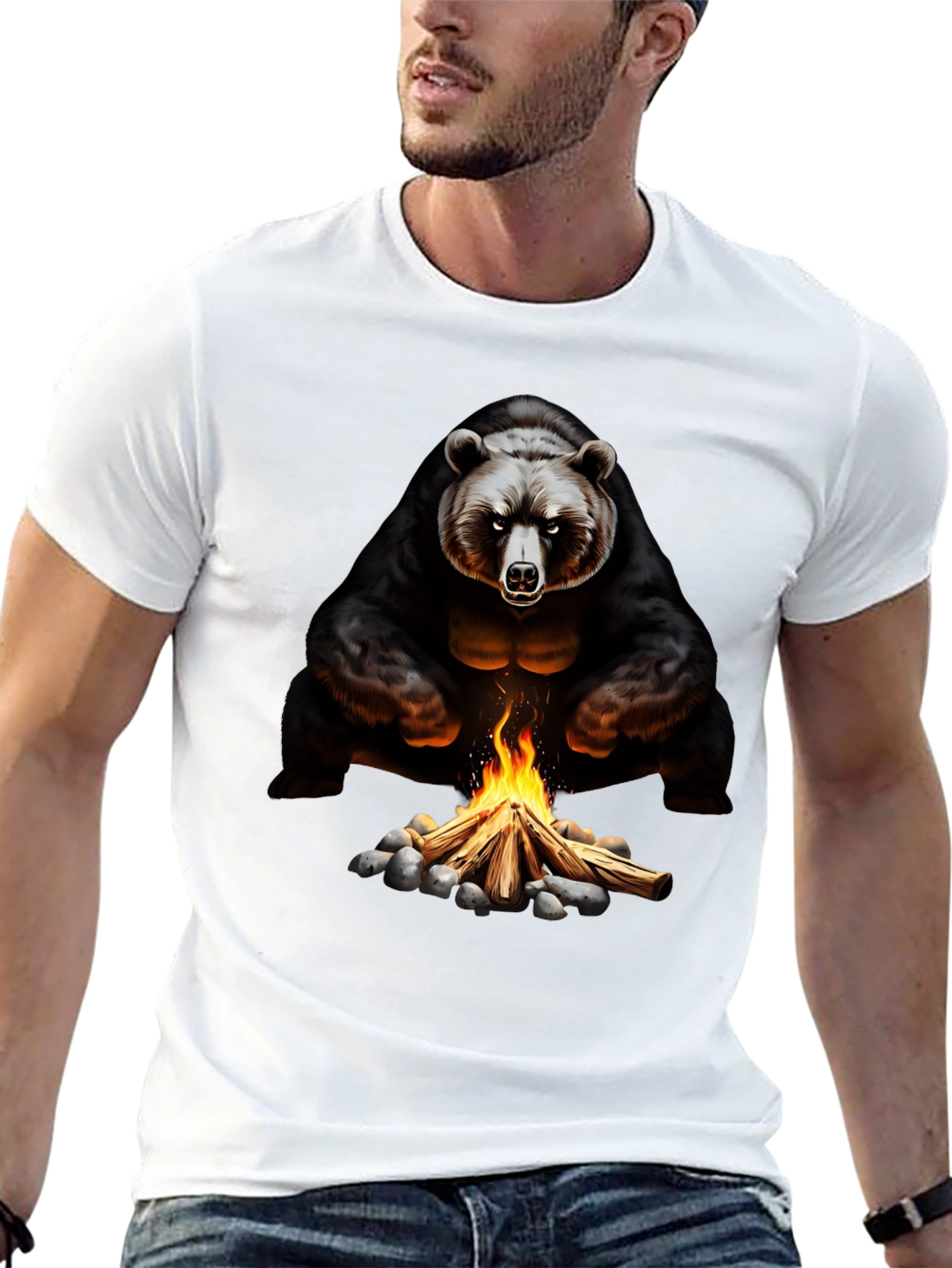 Black Bear Campfire Graphic Tee view 13