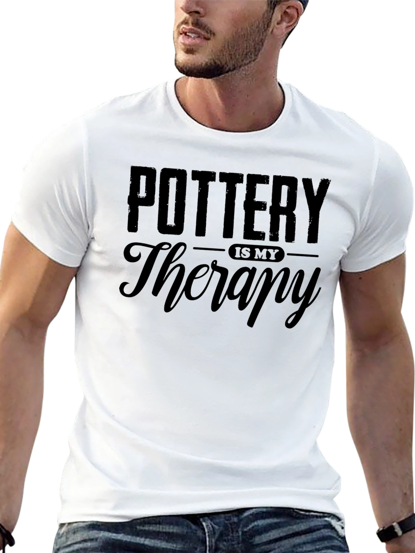 Pottery is My Therapy Graphic T-Shirt - 13
