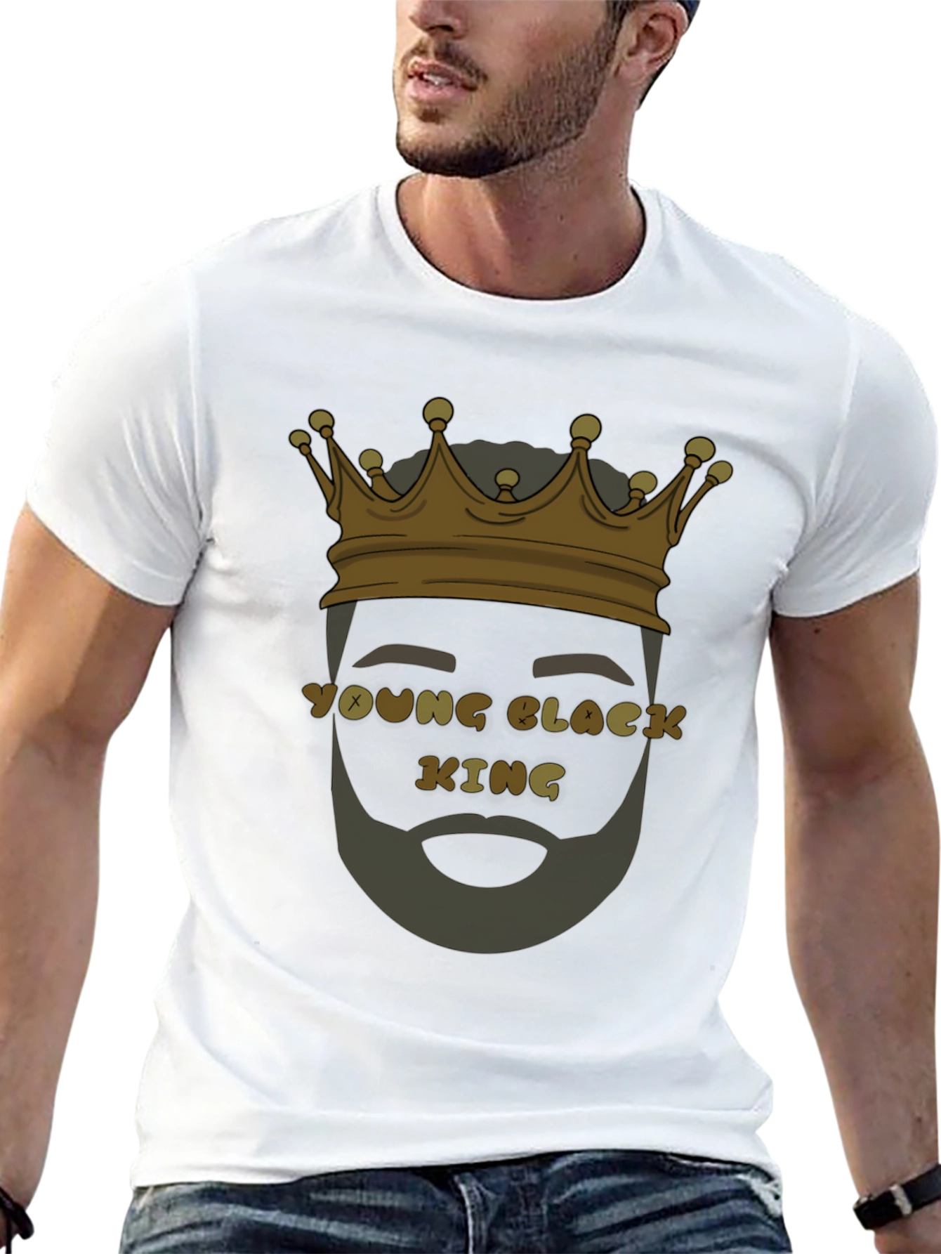 Black Young Black King Graphic T-Shirt view 13