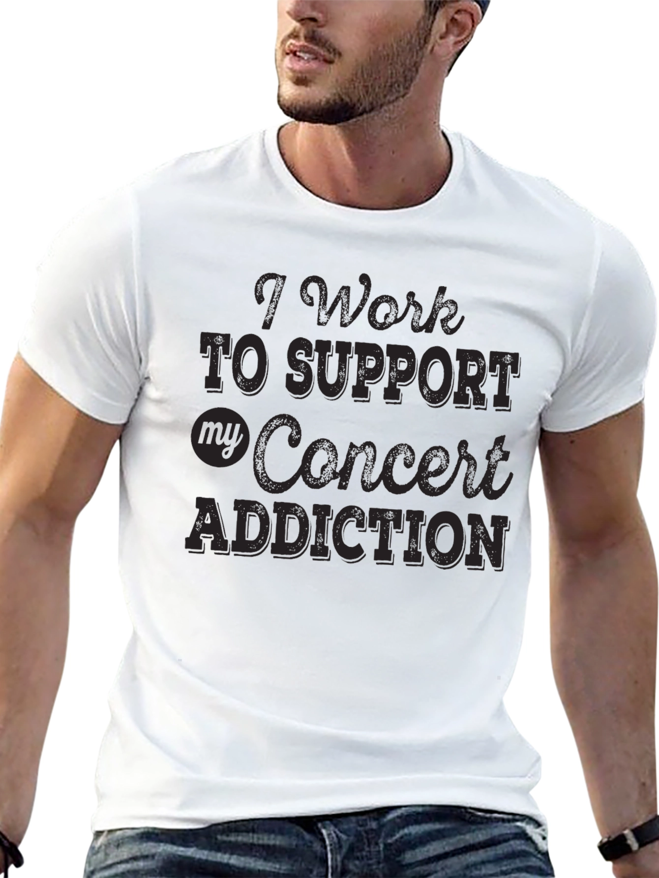 Black Concert Addiction Graphic Tee - Black view 13