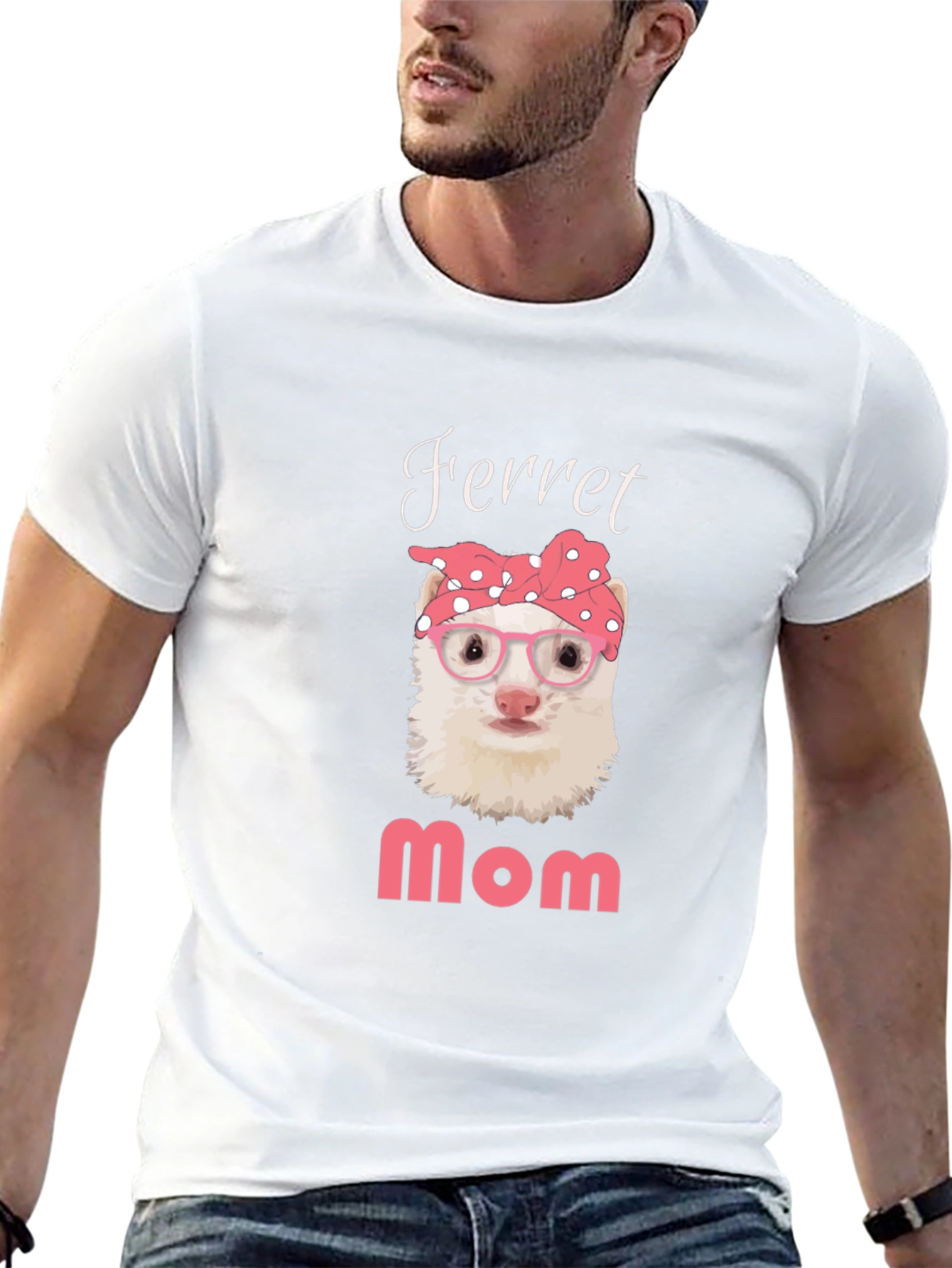 Black Ferret Mom T-Shirt - Cute Pet Owner Tee view 13
