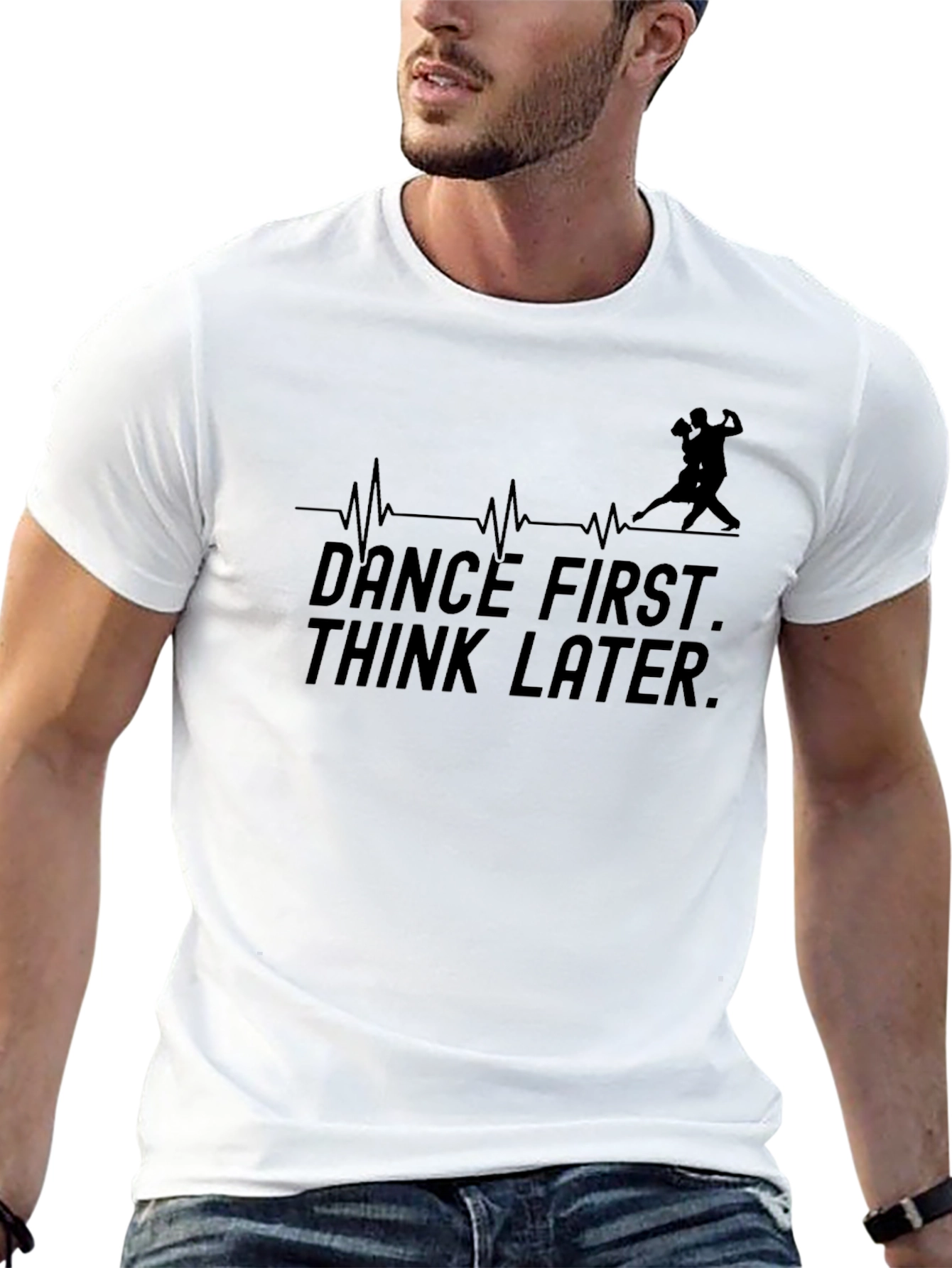 Black Dance First Think Later Black T-Shirt view 13