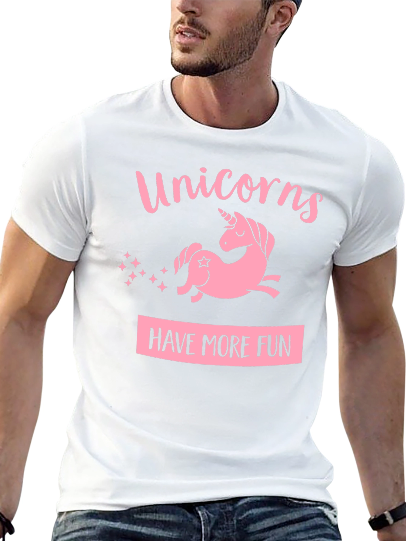 Black Unicorns Have More Fun Black T-Shirt view 13
