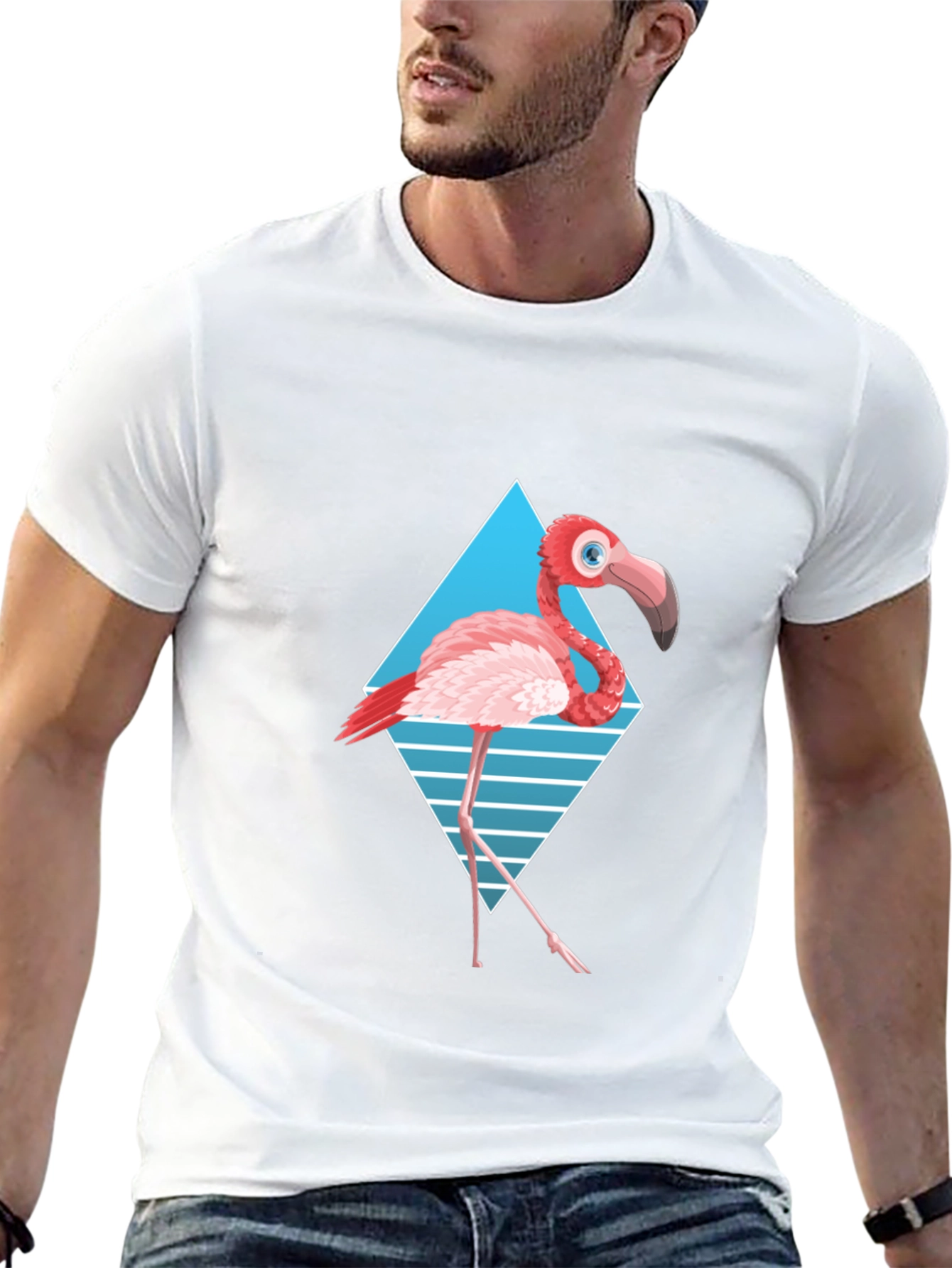 Black Black Flamingo Graphic Tee view 13