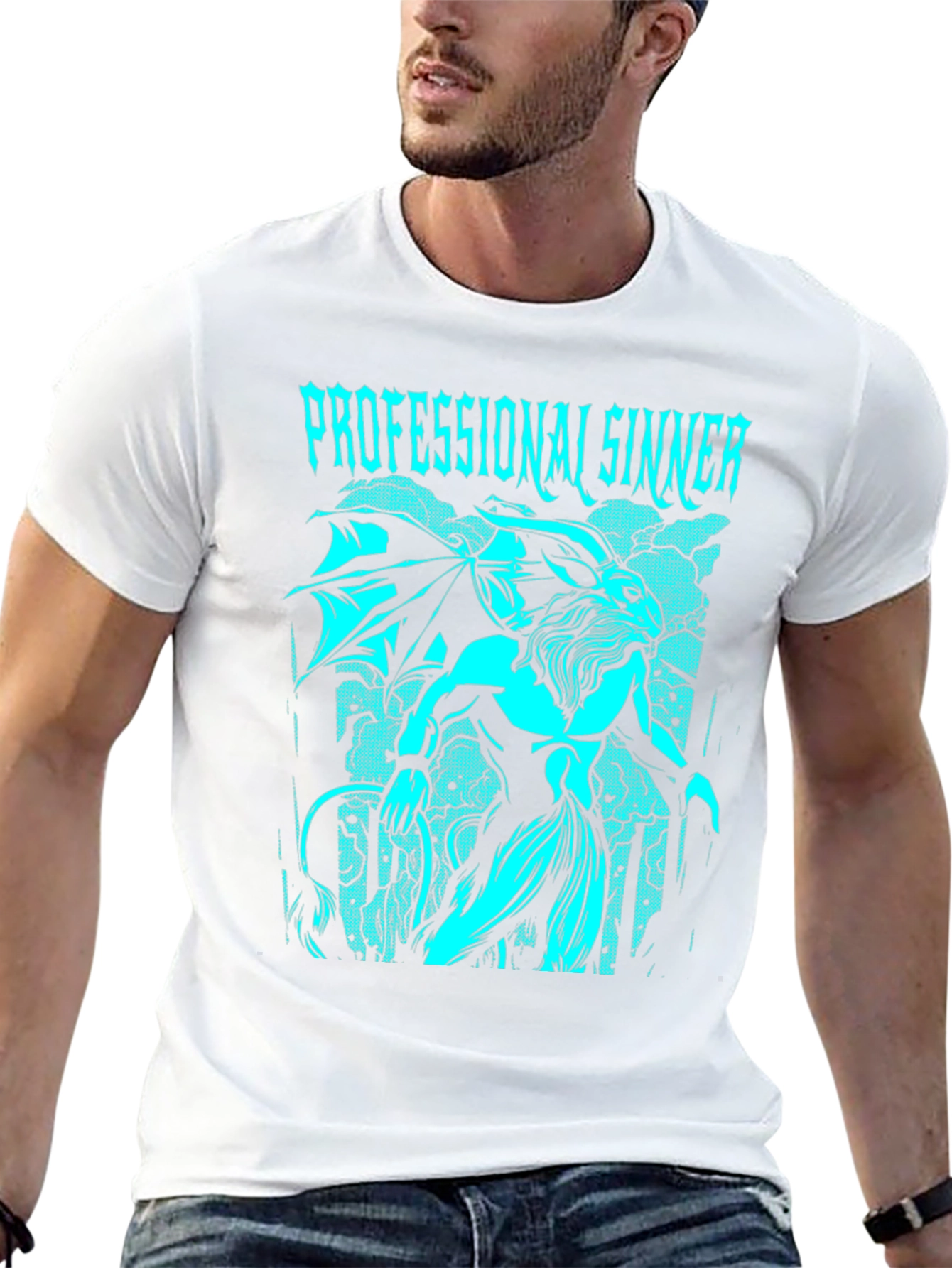 Black Professional Sinner Graphic T-Shirt view 13