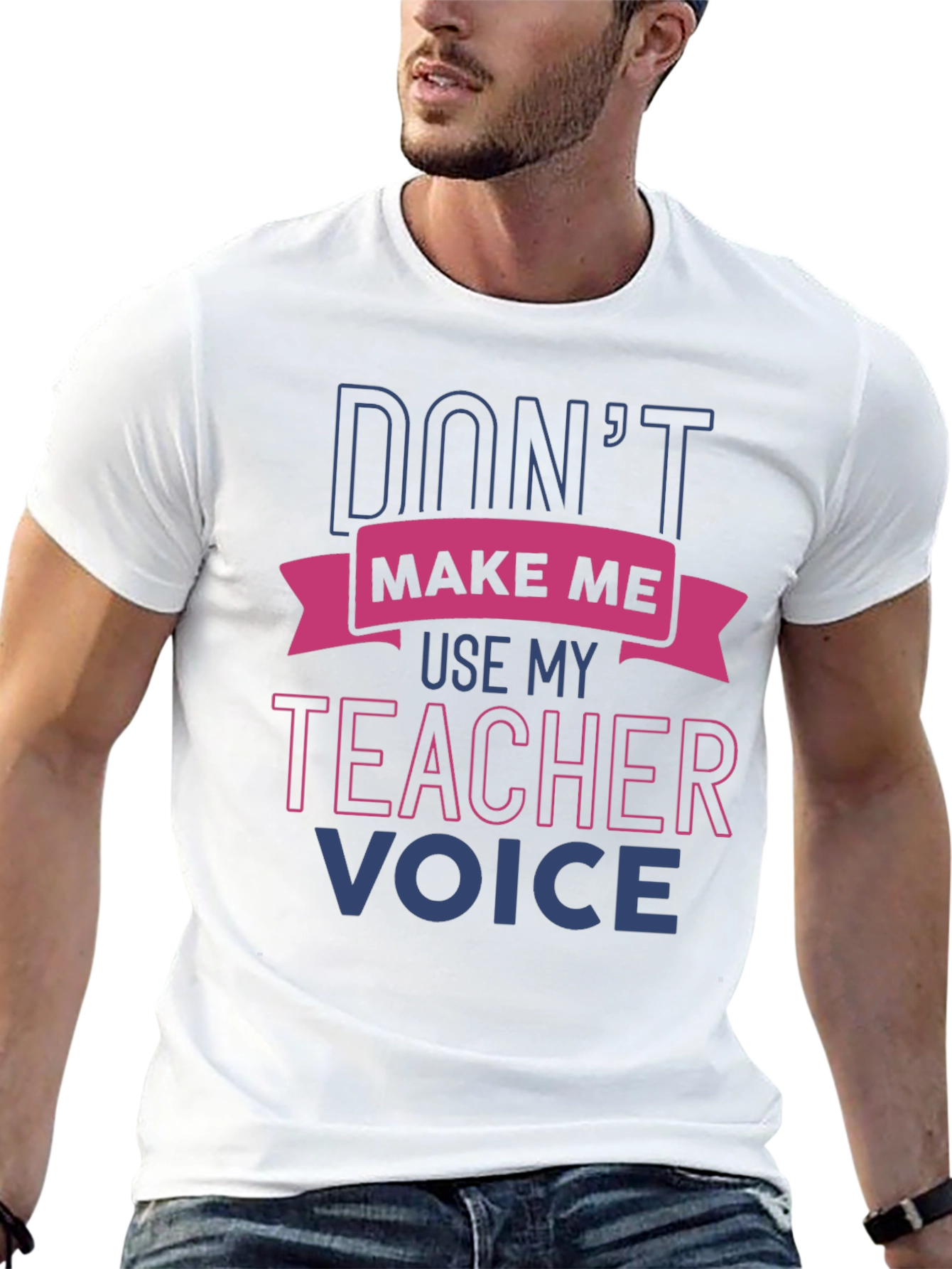 Black Teacher Voice Funny T-Shirt view 13