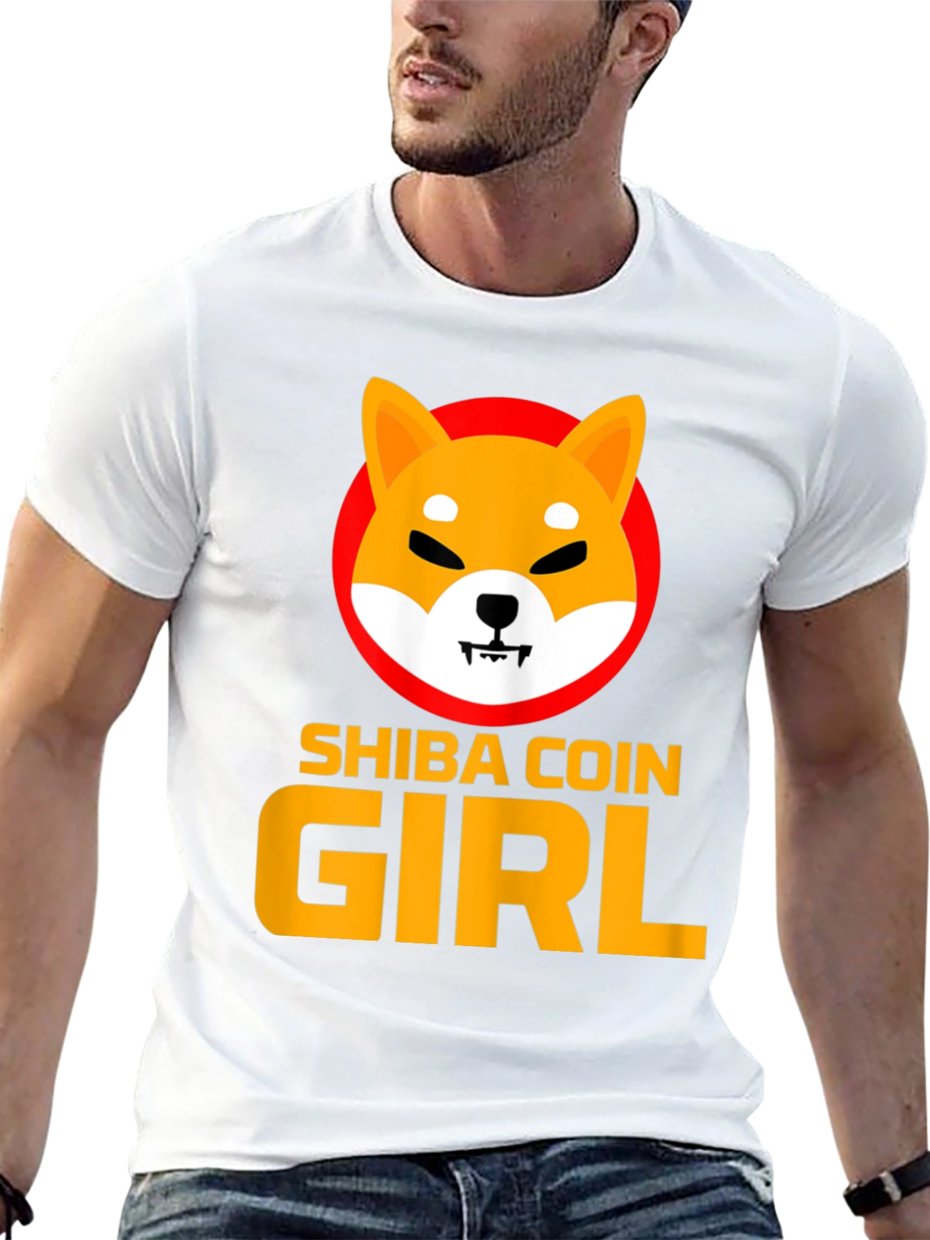 Shiba Coin Girl Graphic Tee - Black - 13