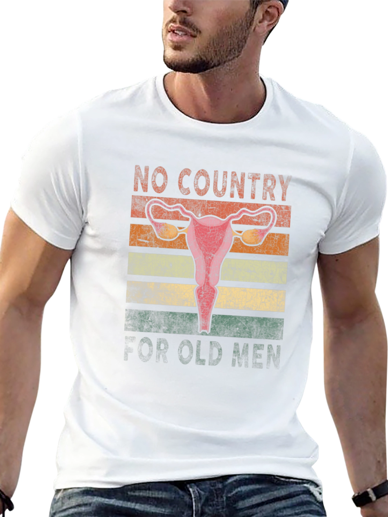 Black No Country for Old Men T-Shirt view 13