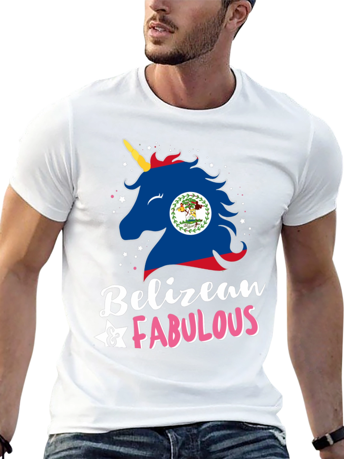Black Belizean & Fabulous Unisex T-Shirt view 13