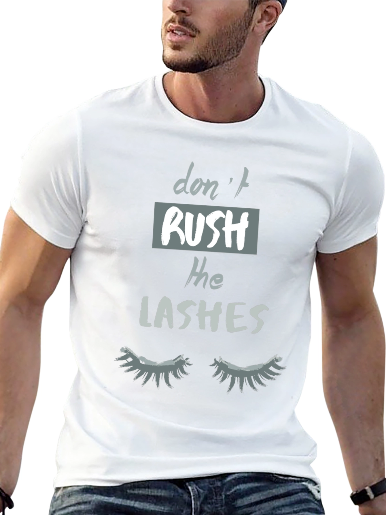 Black Don't Rush The Lashes Graphic Tee view 13